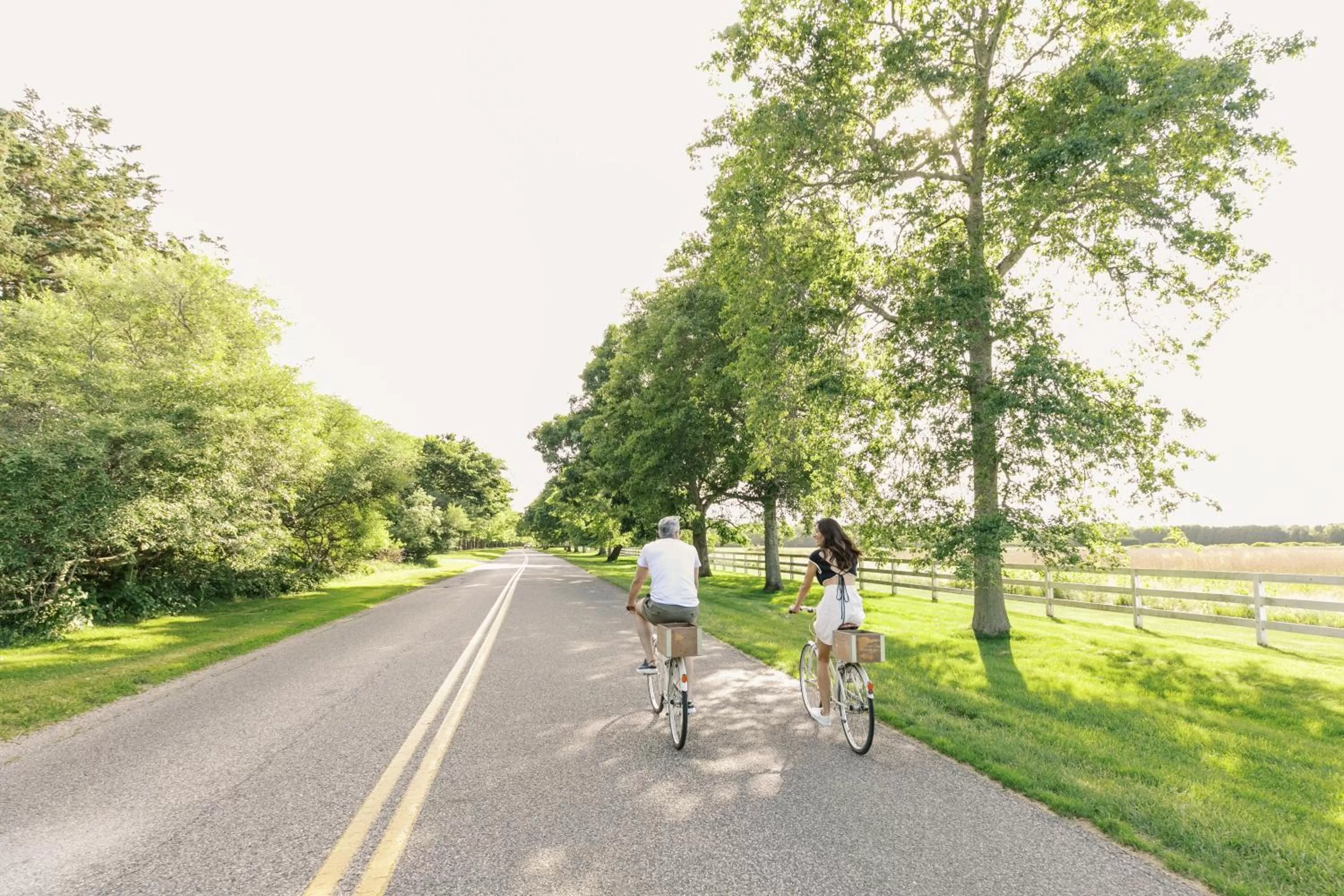 Cycling in The Roundtree, Amagansett