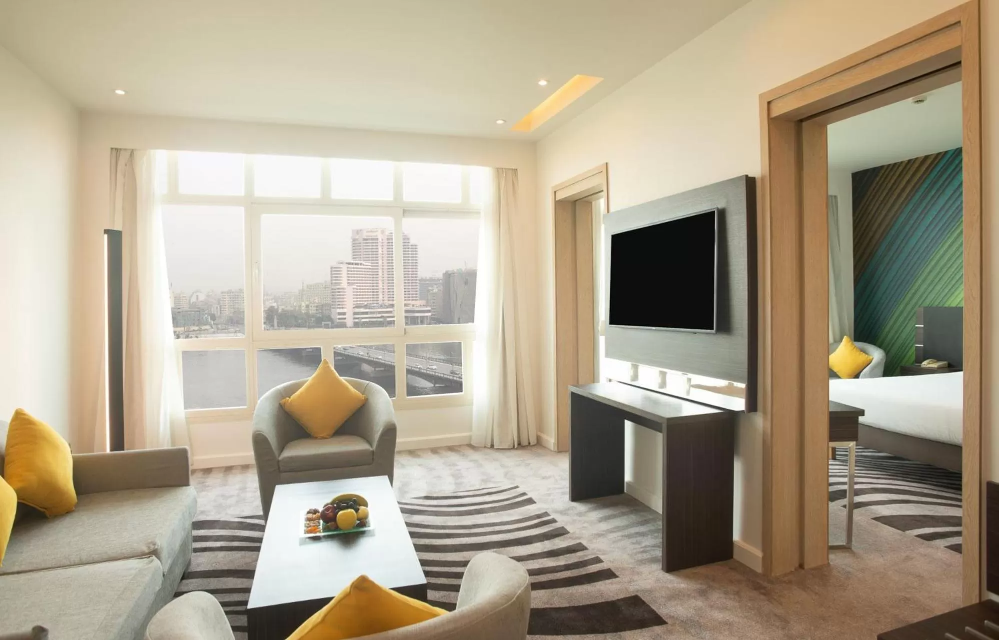 Superior Suite with 1 double bed and sofa - River View in Hotel Novotel Cairo El Borg