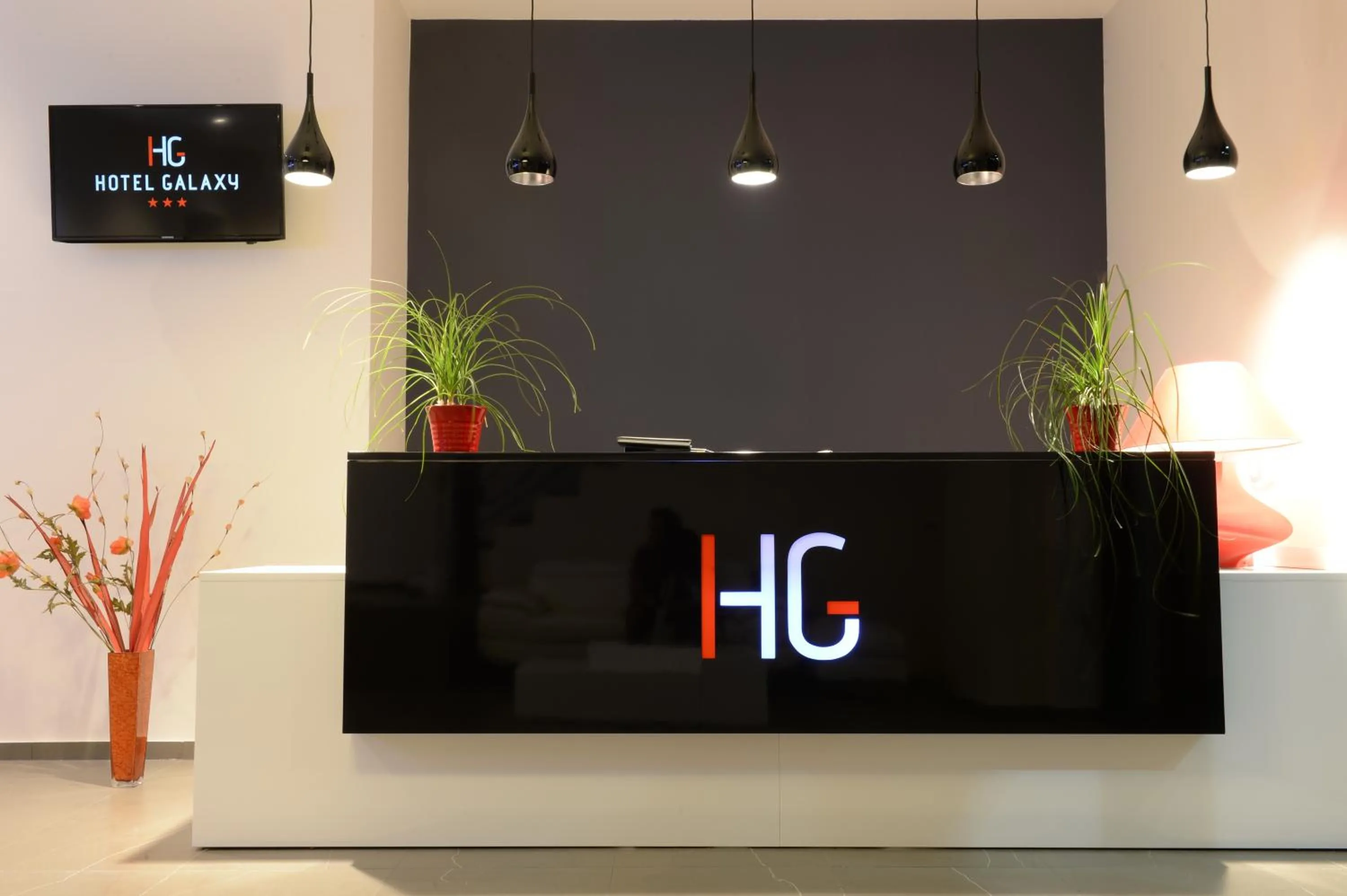 Lobby or reception in Hotel Galaxy