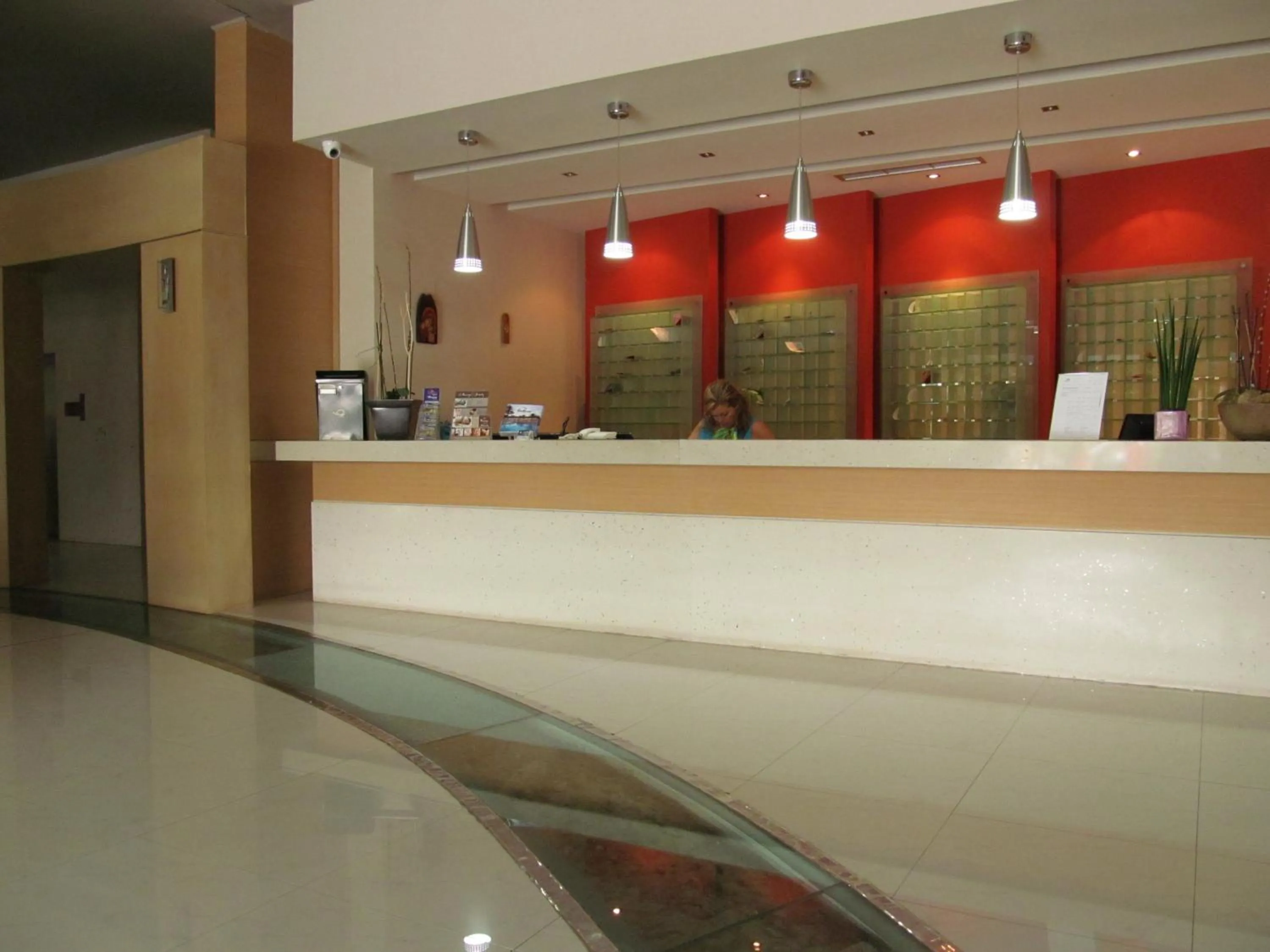 Lobby or reception in Cathrin Hotel