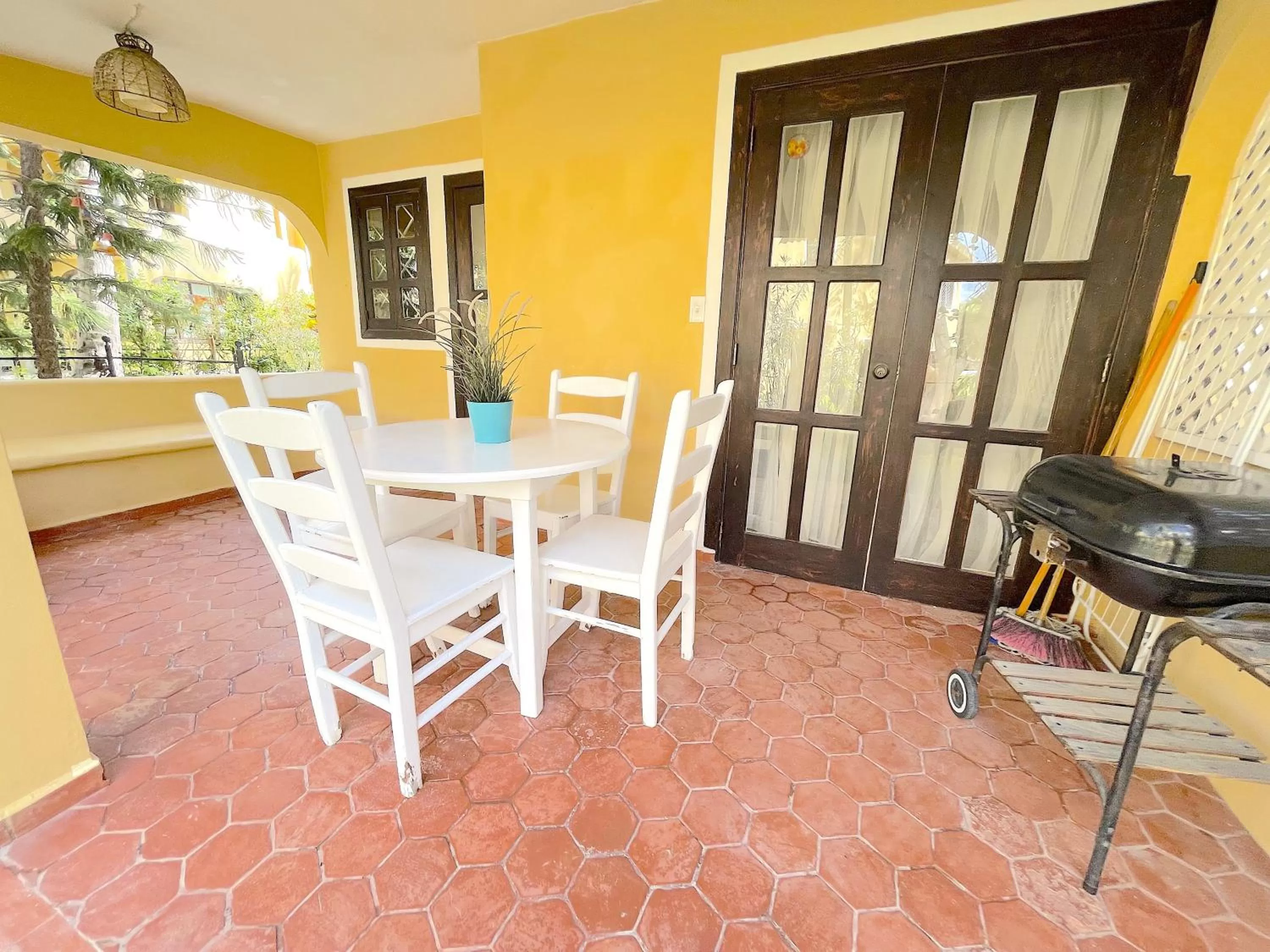 Patio, Dining Area in CARIBBEAN GALAXY HOTEL Los Corales BAVARO BEACH CLUB & SPA