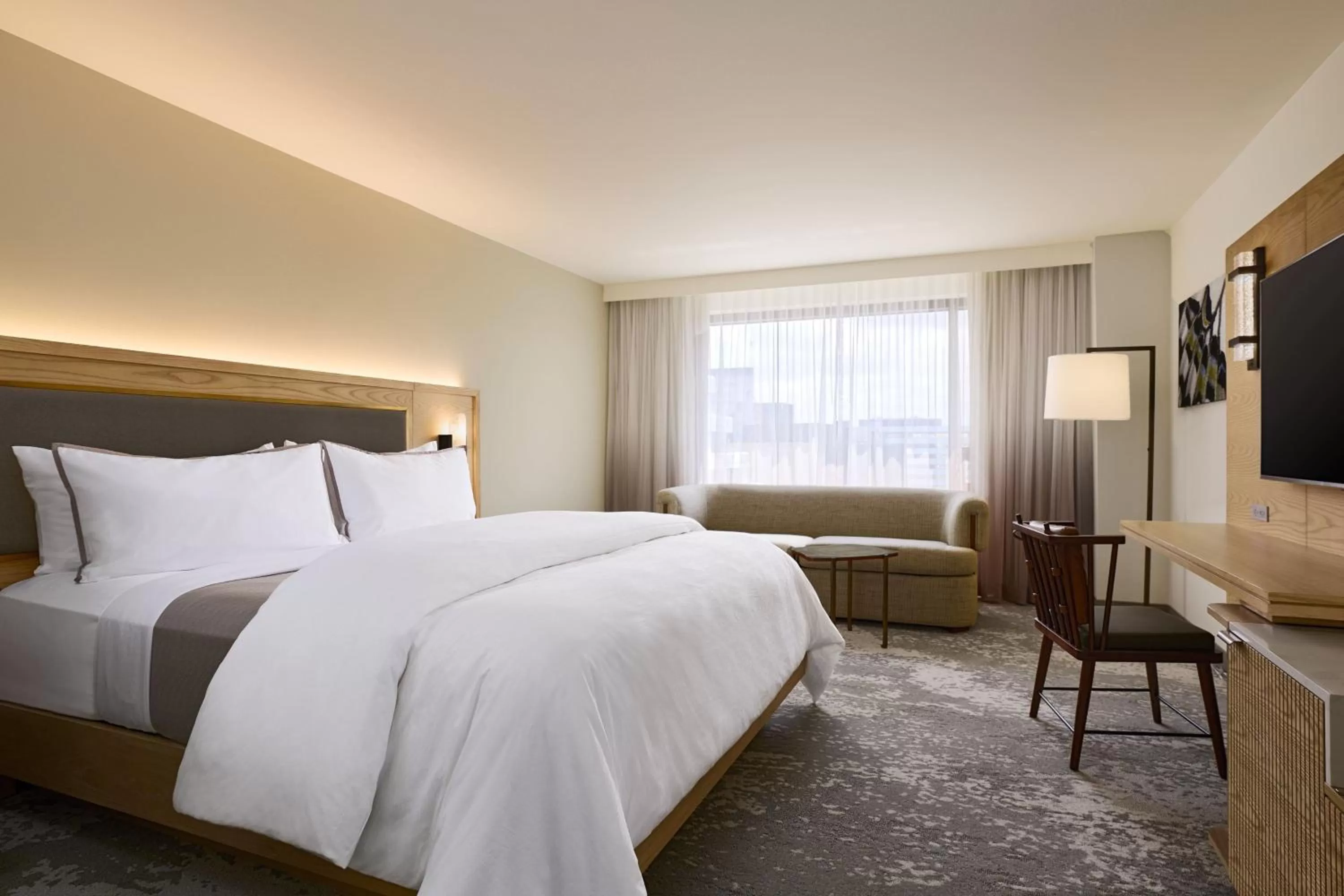 Living room, Bed in The Westin Los Angeles Airport