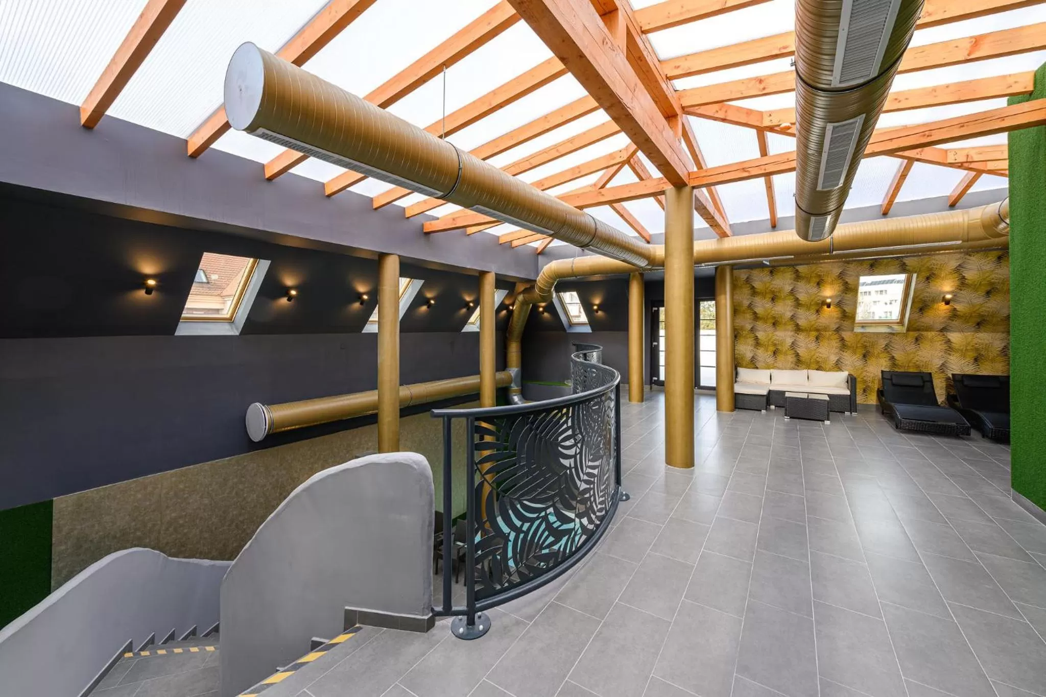 sunbed in Park Hotel Ambrózia