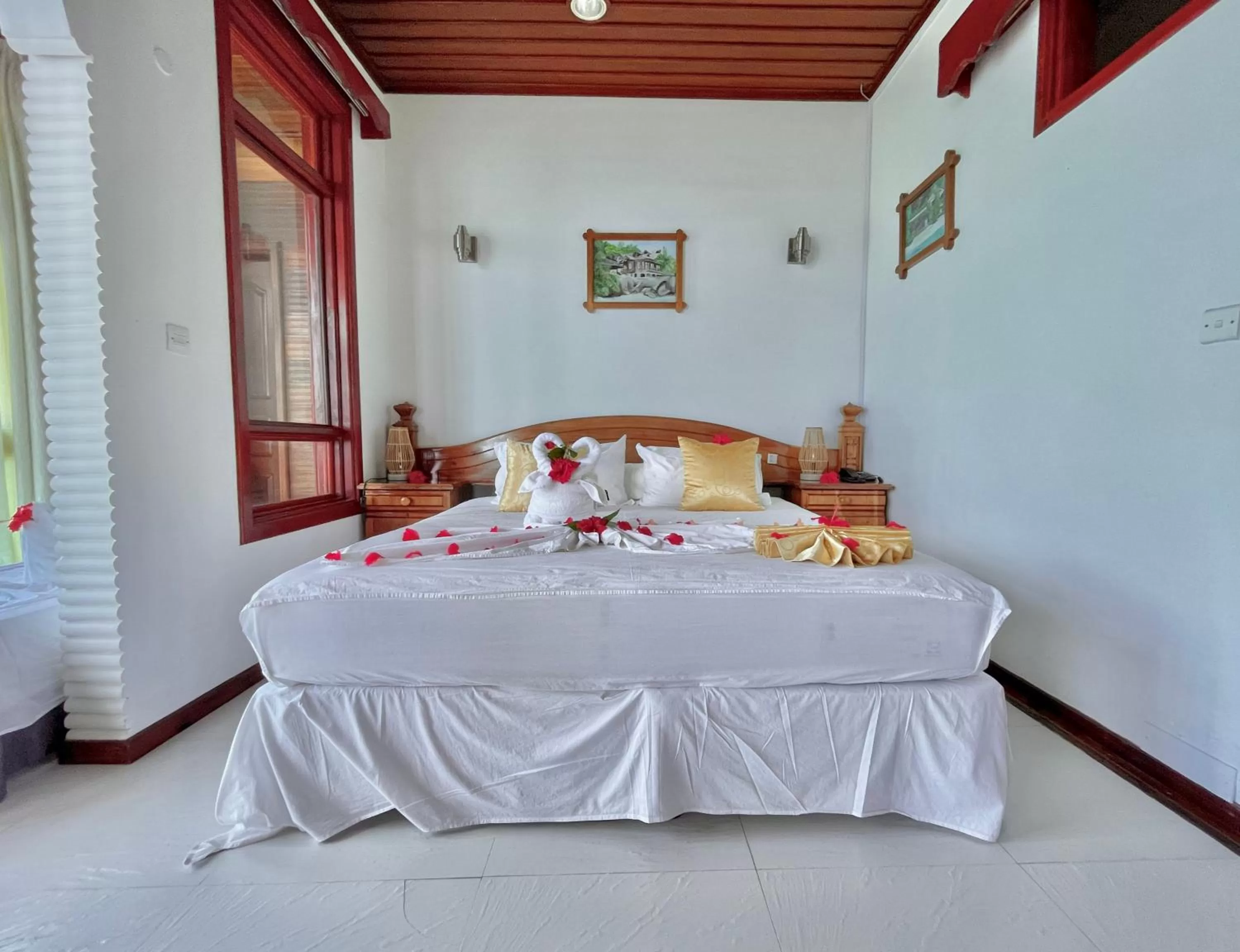 Bedroom, Bed in Villa Chez Batista