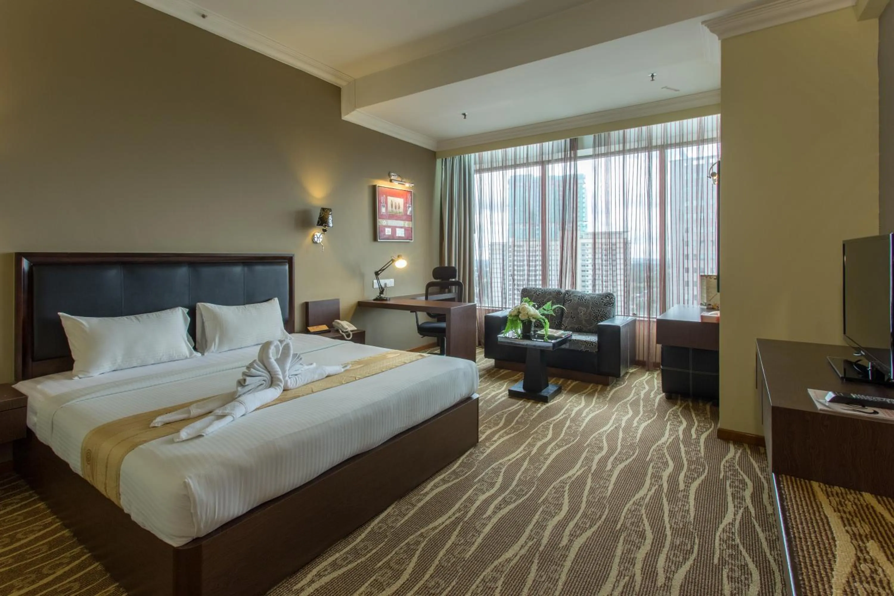 Bed in New York Hotel