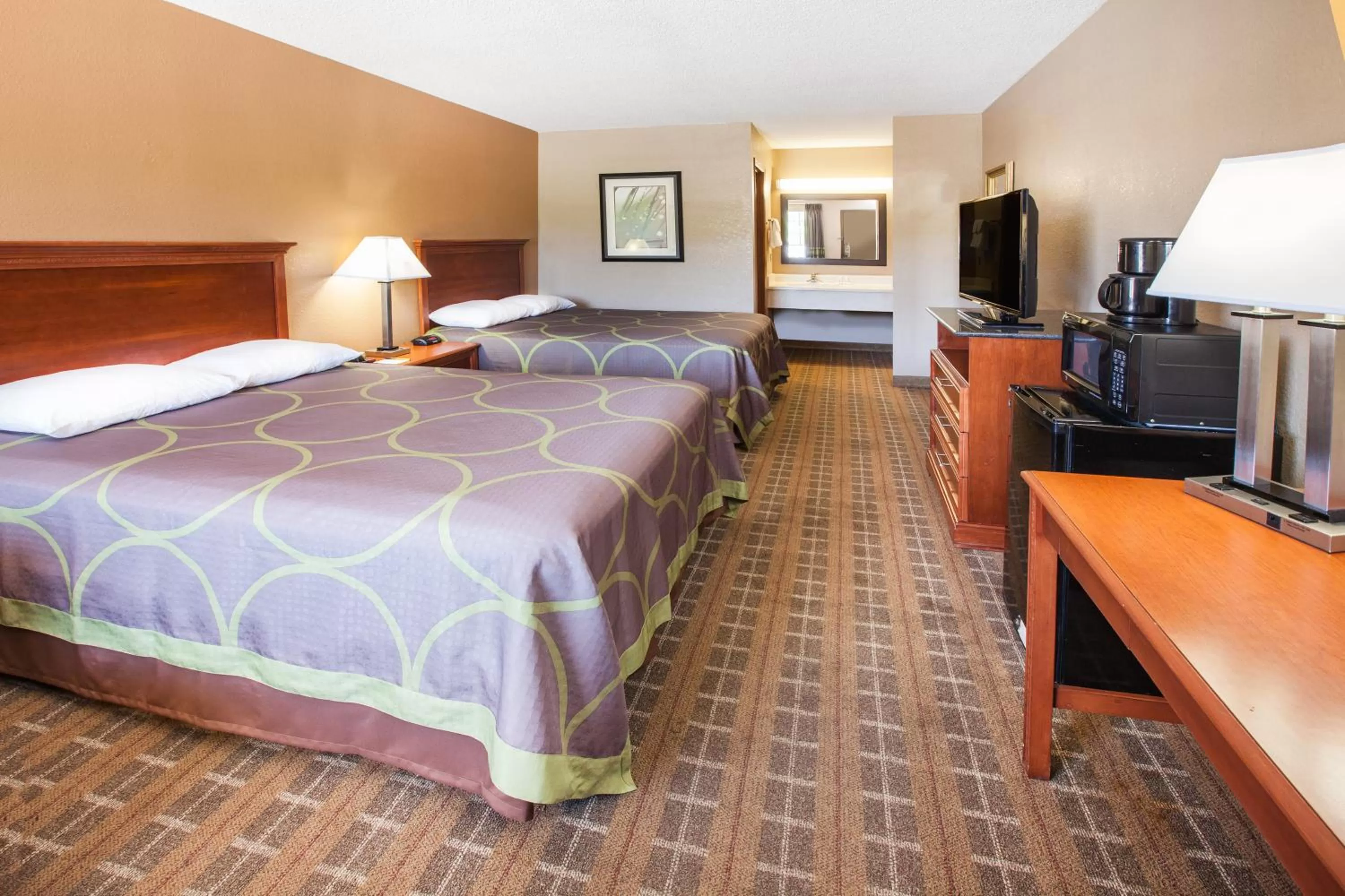 Bed in Super 8 by Wyndham Clinton