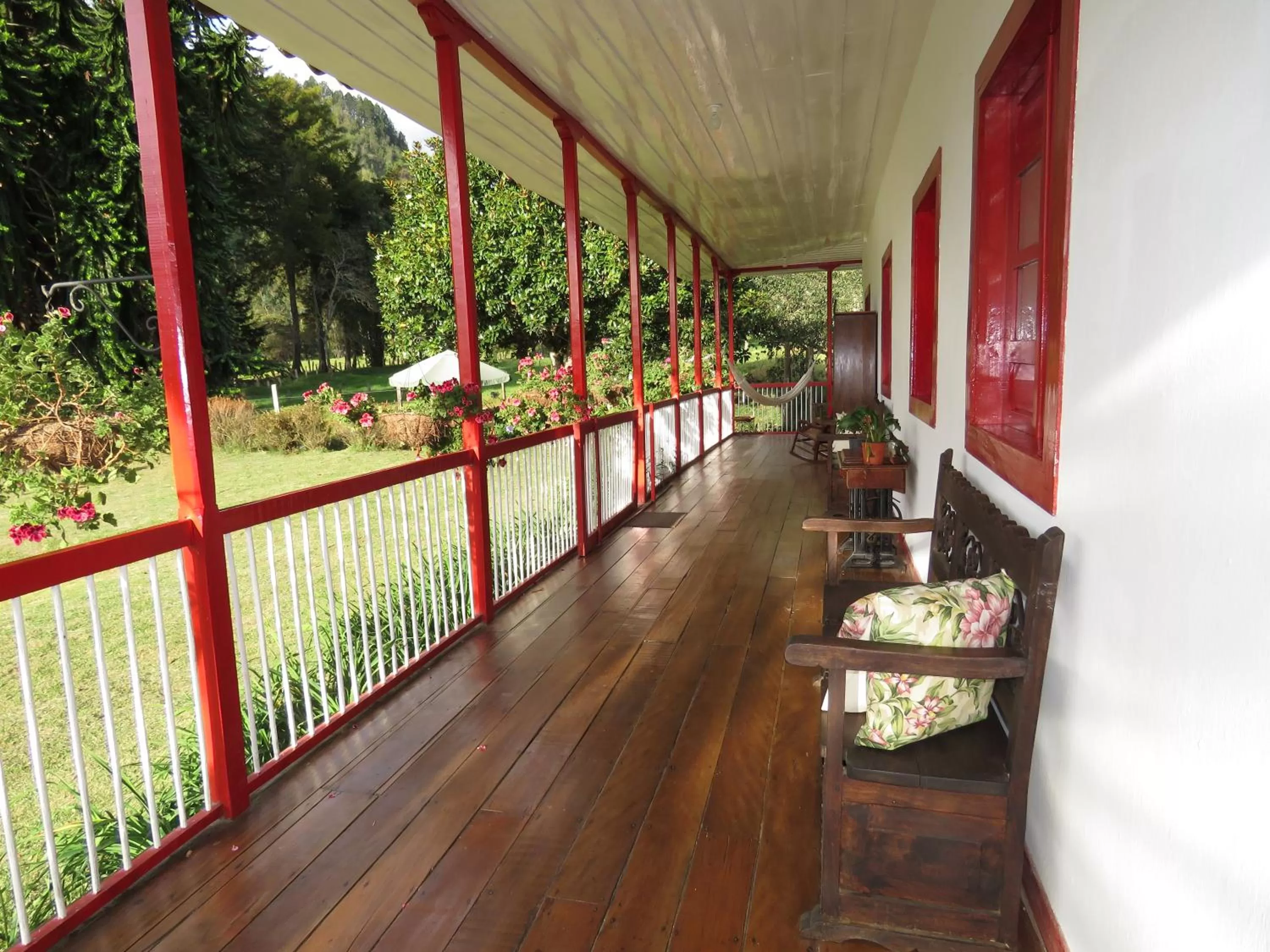 Balcony/Terrace in La Cabaña Ecohotel - Valle del Cocora