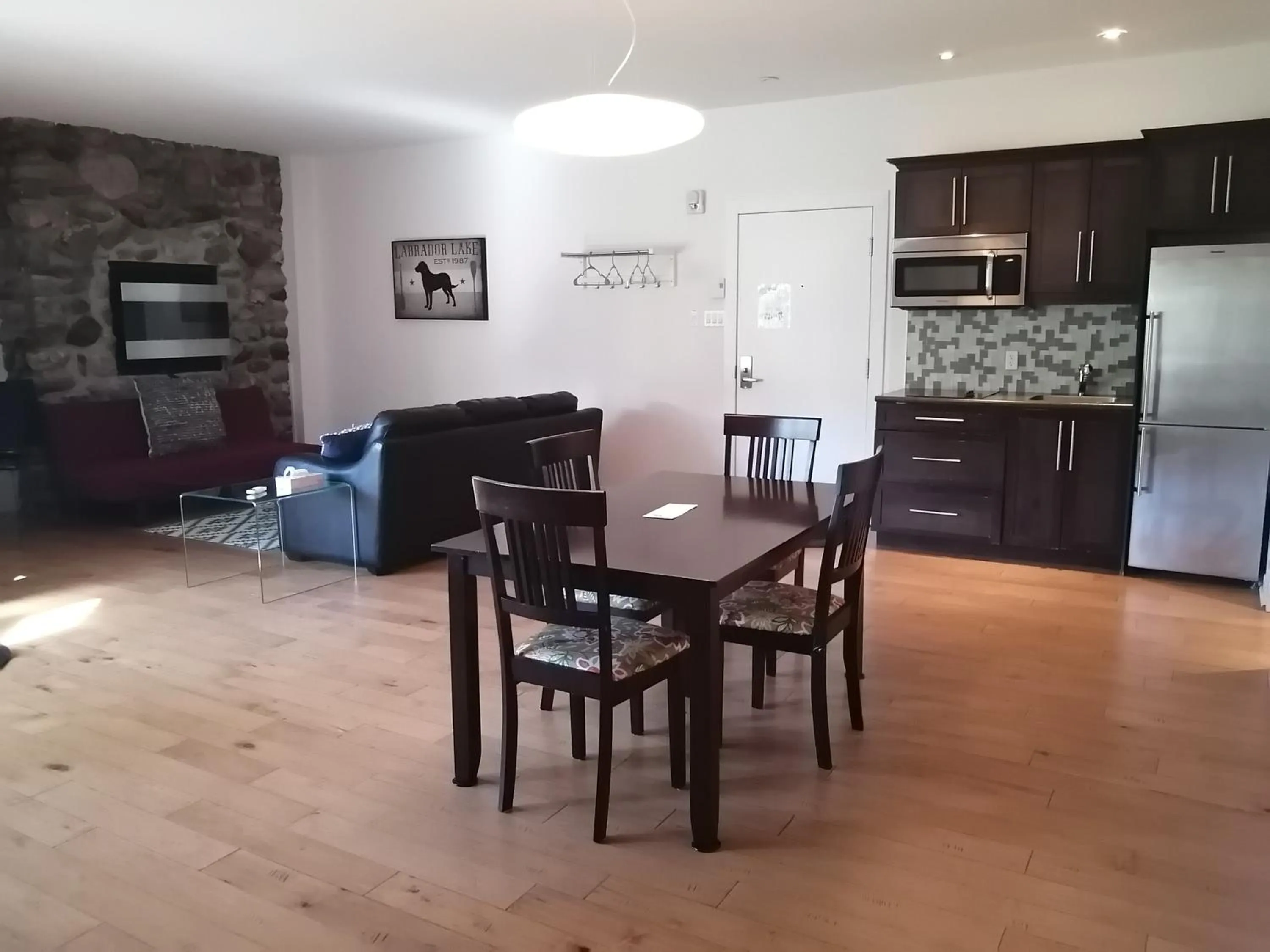 Kitchen or kitchenette in Condos Hotel Lion D'Or