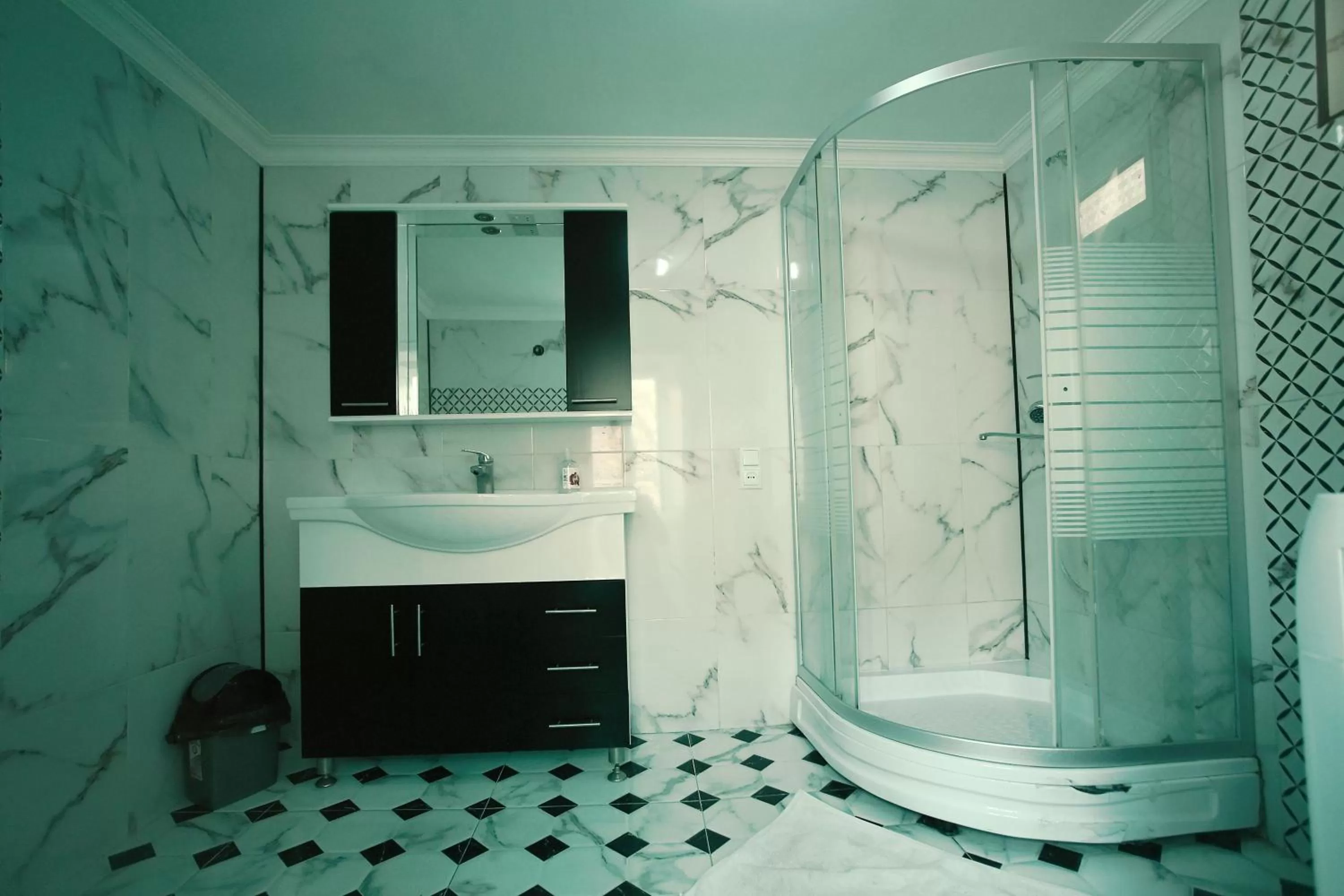 Shower, Bathroom in Apartment OLD KUTAISI