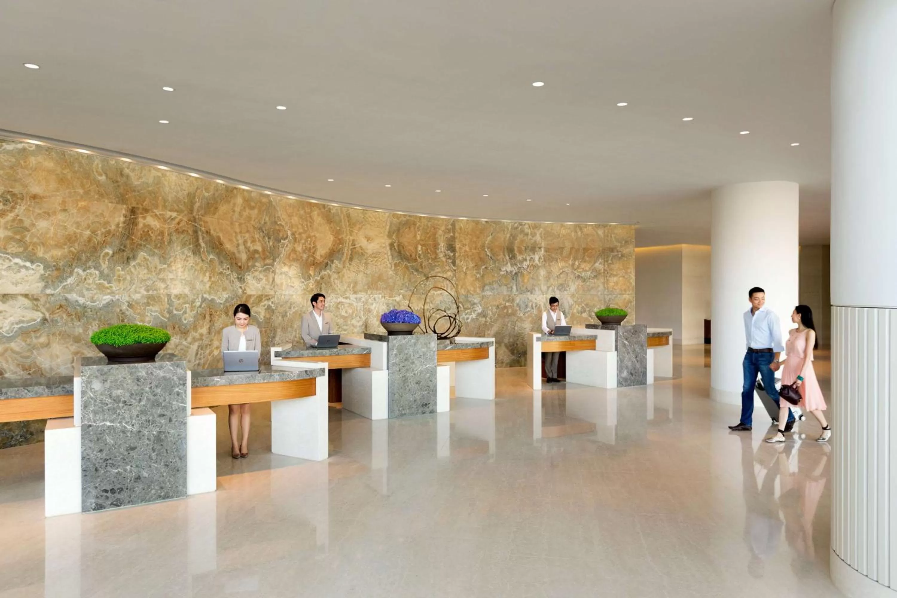 Lobby or reception in Kerry Hotel Hong Kong by Shangri-la