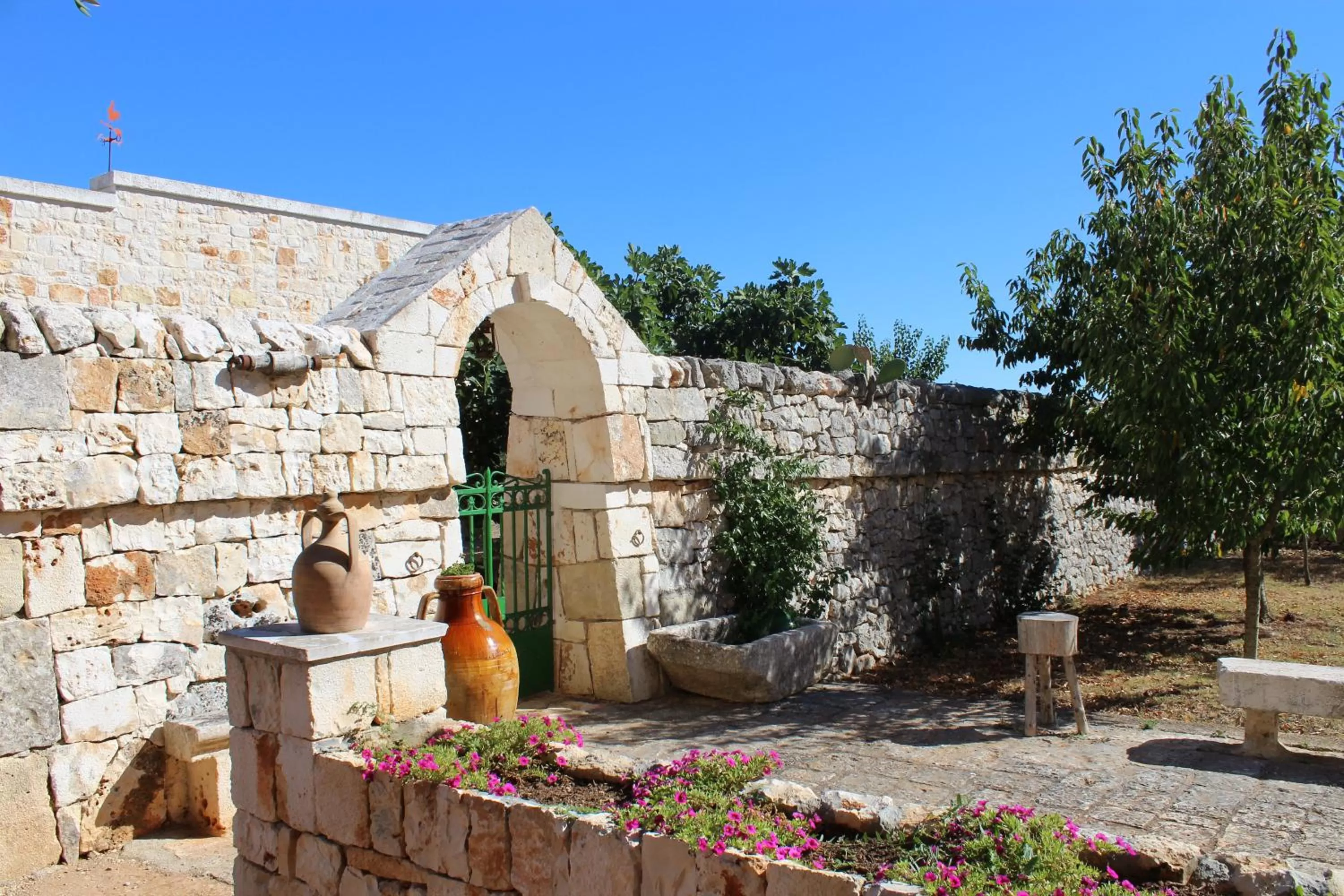 Garden view in Masseria Tolla