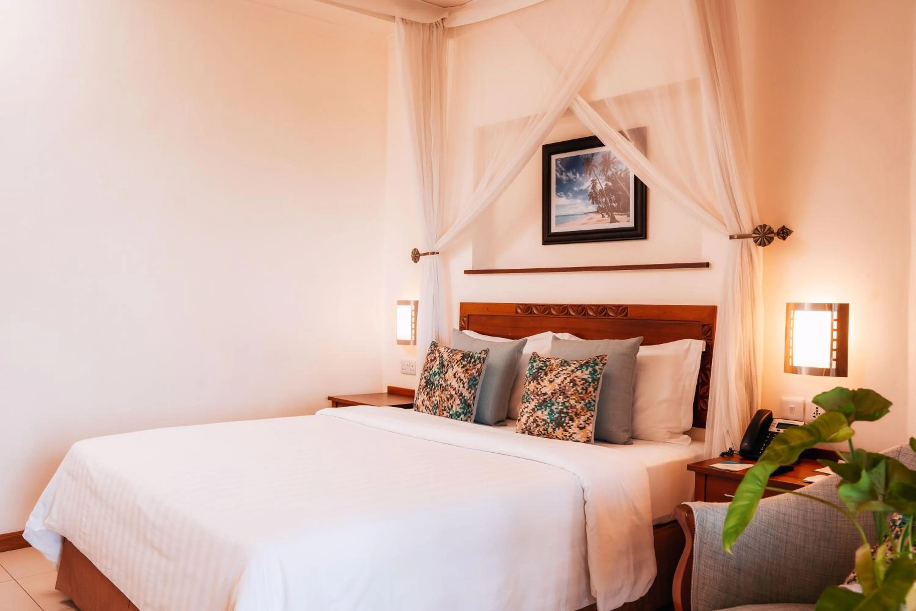 Bed in White Sands Hotel