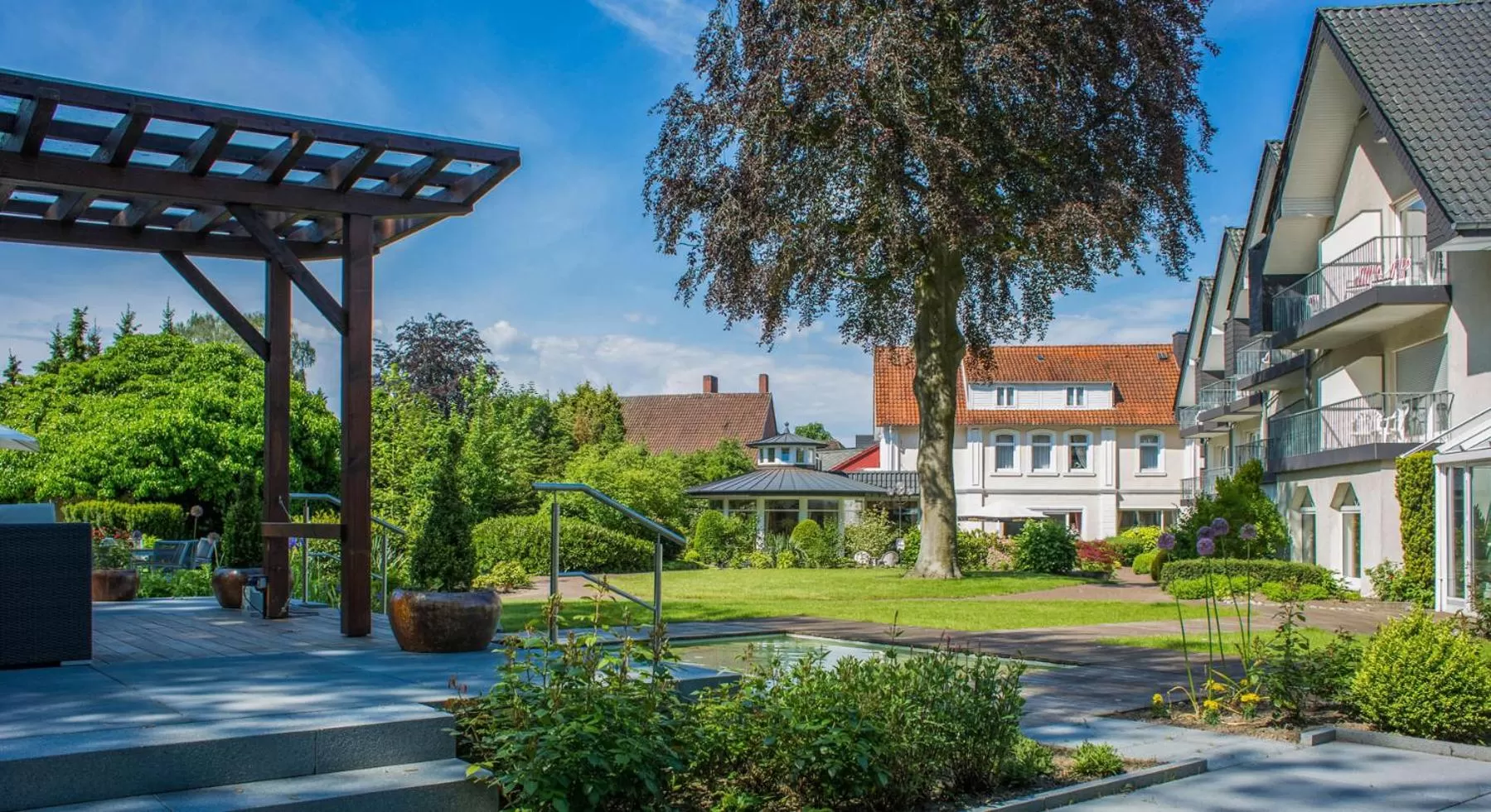 Garden in Ferienhotel Haus Becker