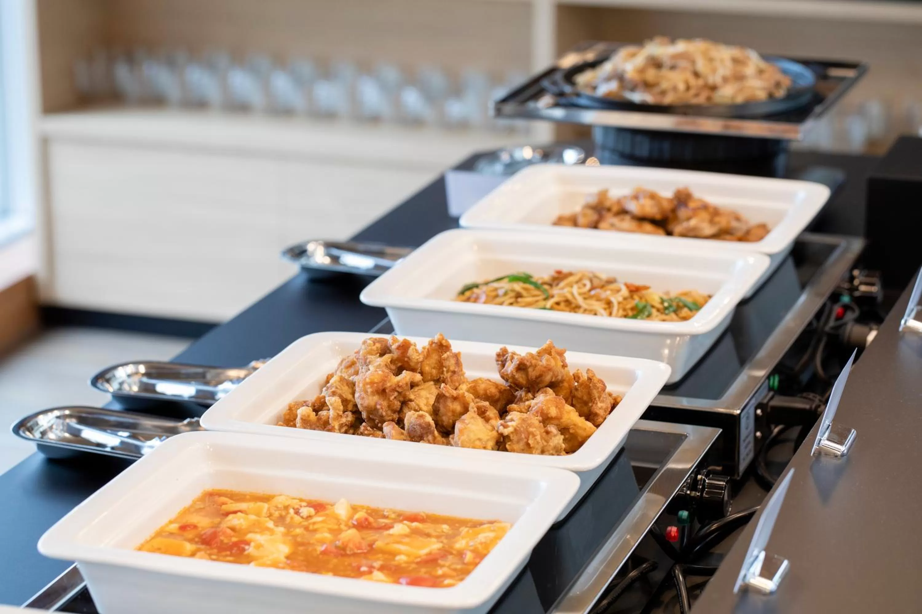 Buffet breakfast in Hotel Wing International Asahikawa Ekimae