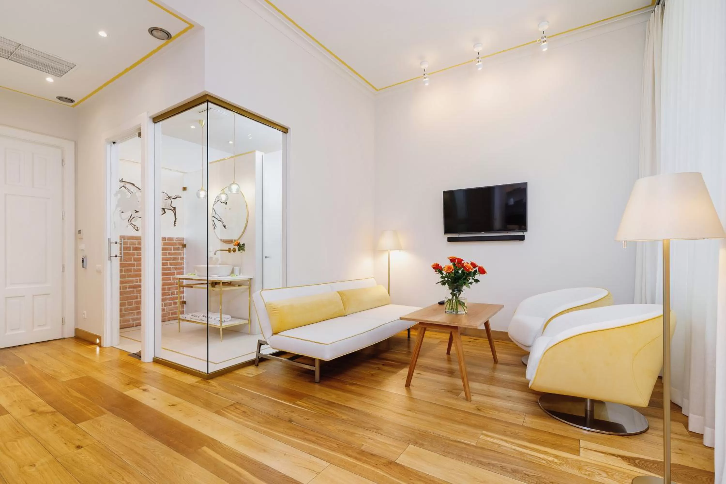 Bathroom, Bed in Apartamenty Bracka 6