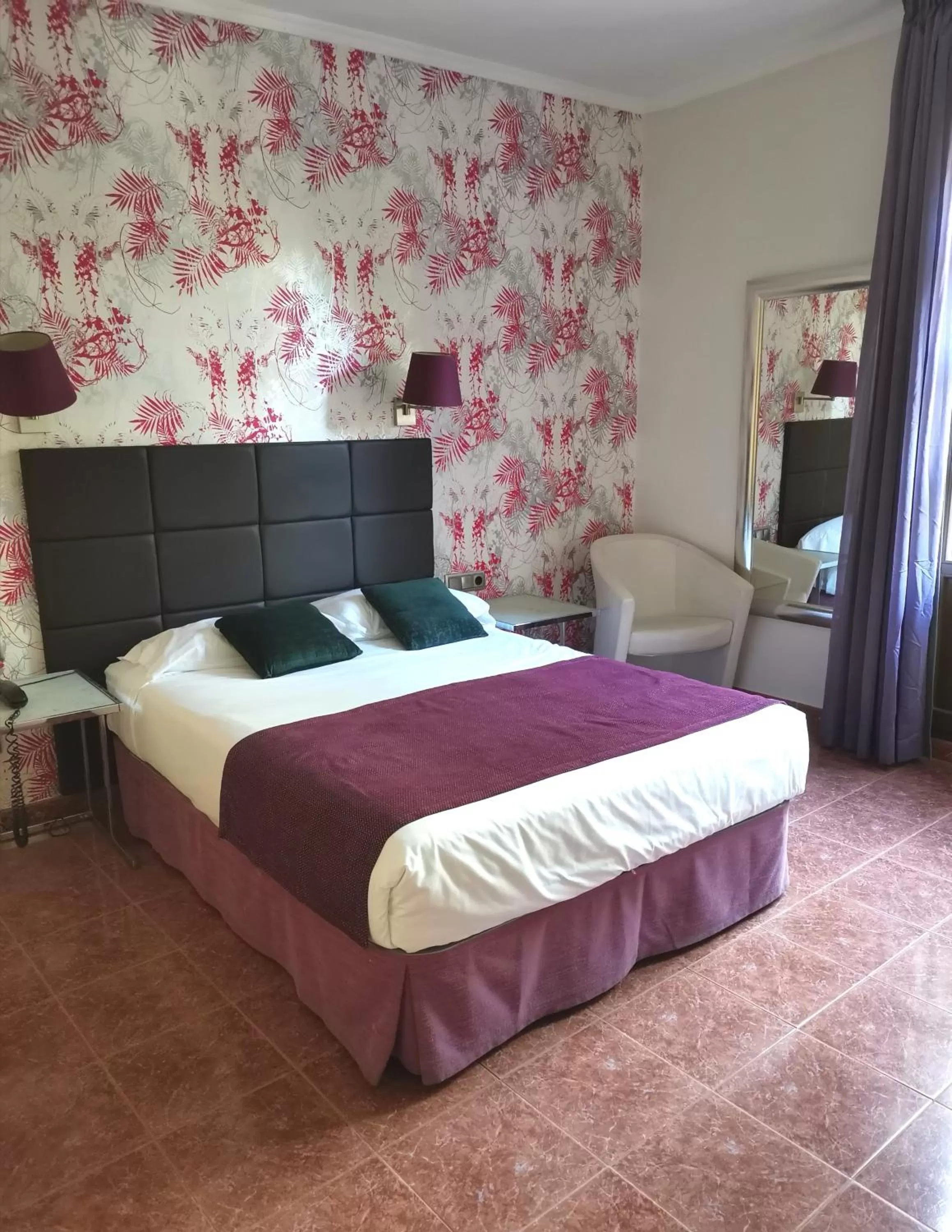 Bed in Hotel Lloret Ramblas