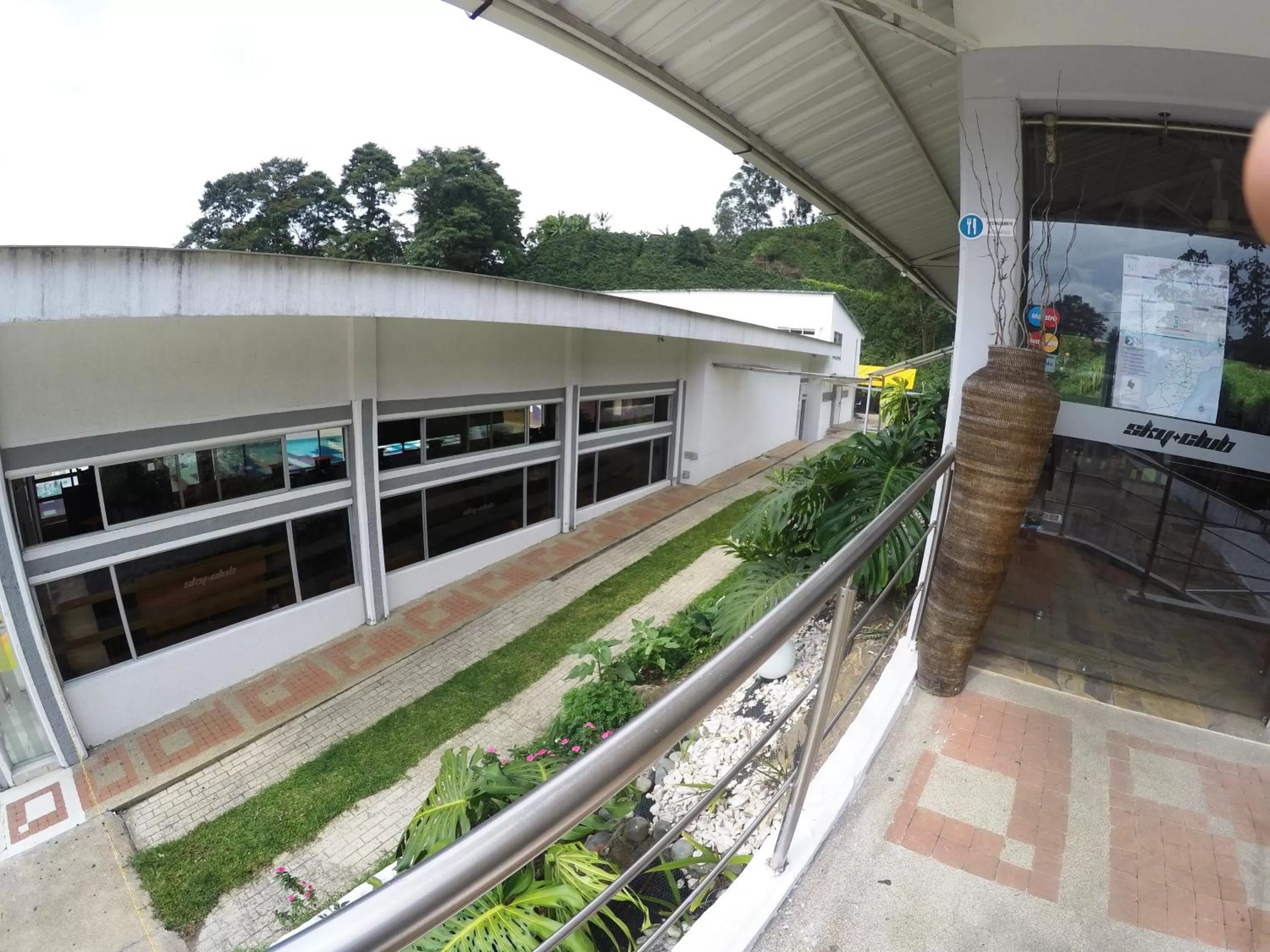 View (from property/room), Balcony/Terrace in Sky Club Eco Hotel