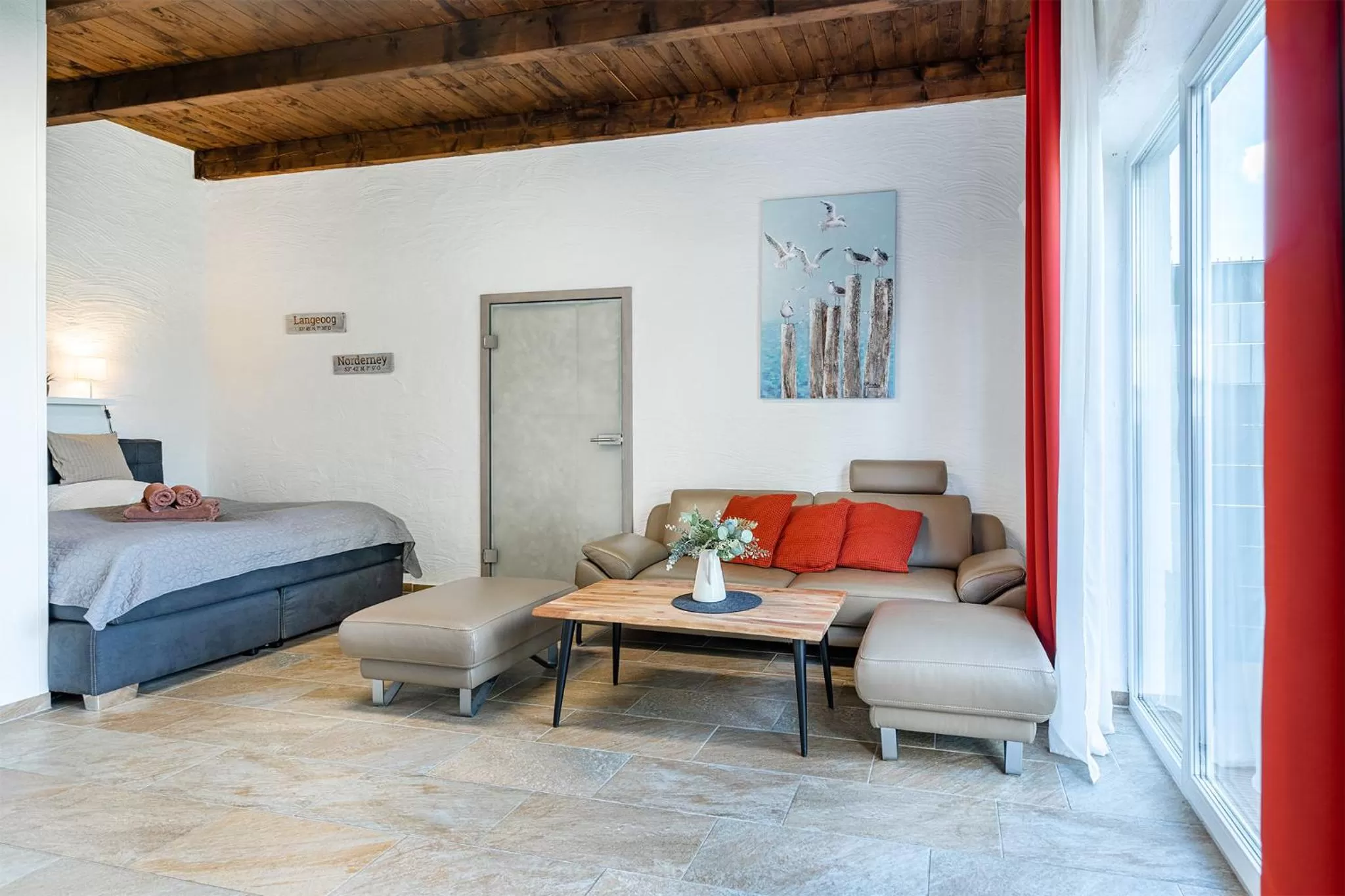 Bed in Villa Moorstern