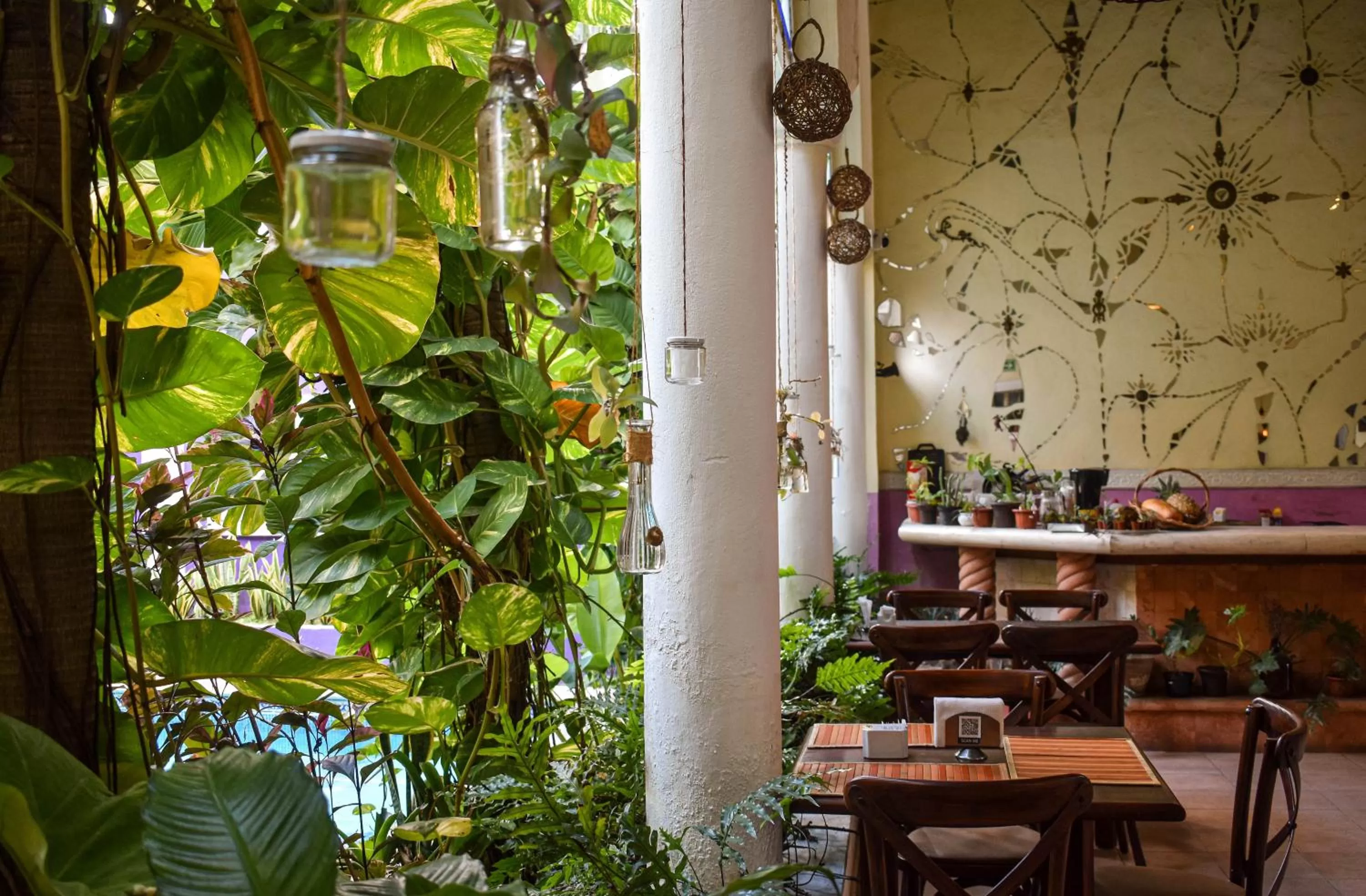 Patio in Hotel Santa Ana