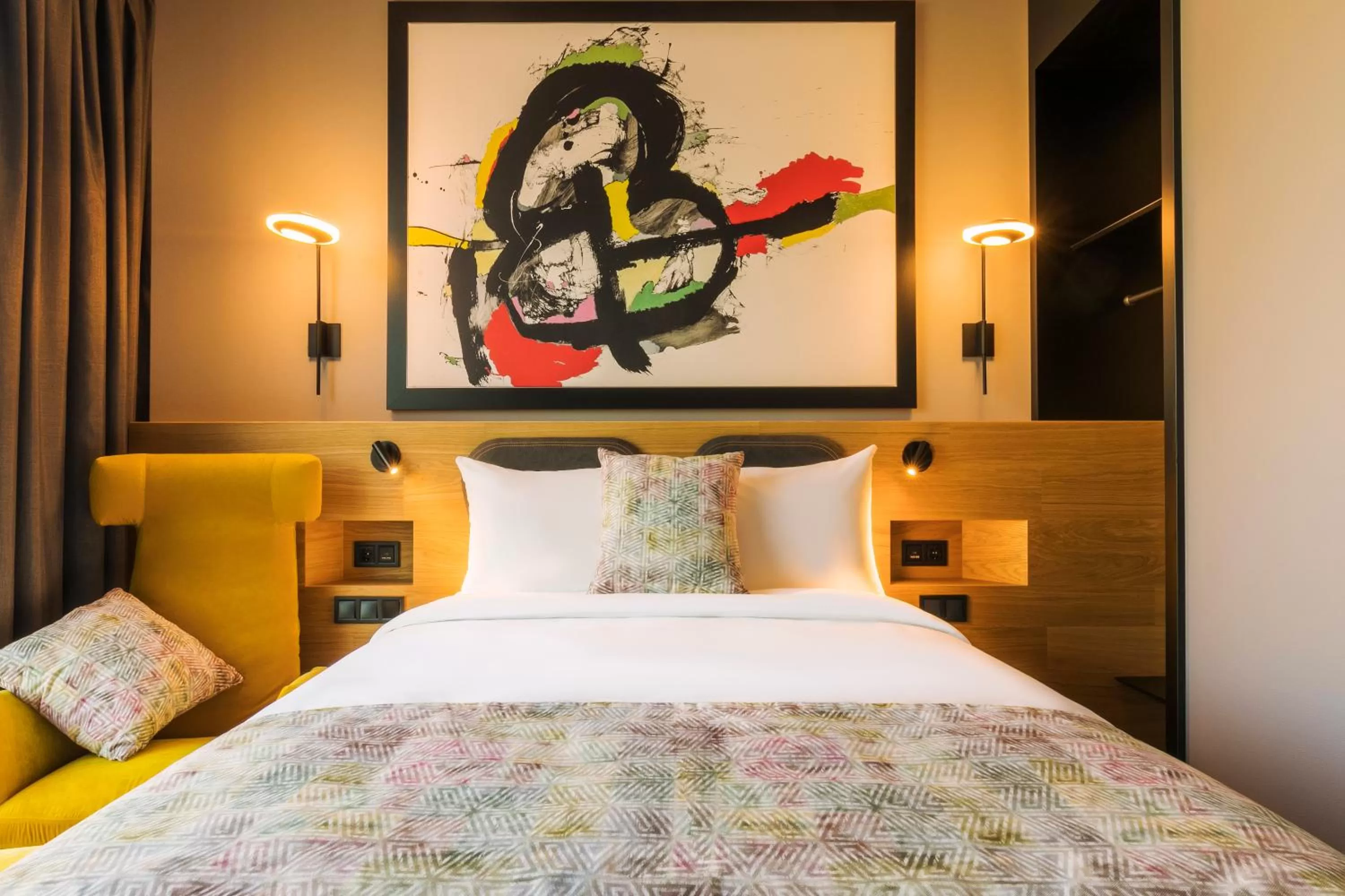 Bed in Radius Hotel Tbilisi