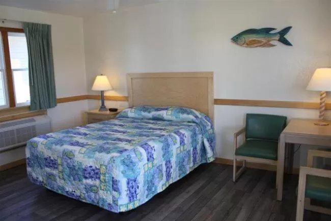 Bed in Pony Island Inn