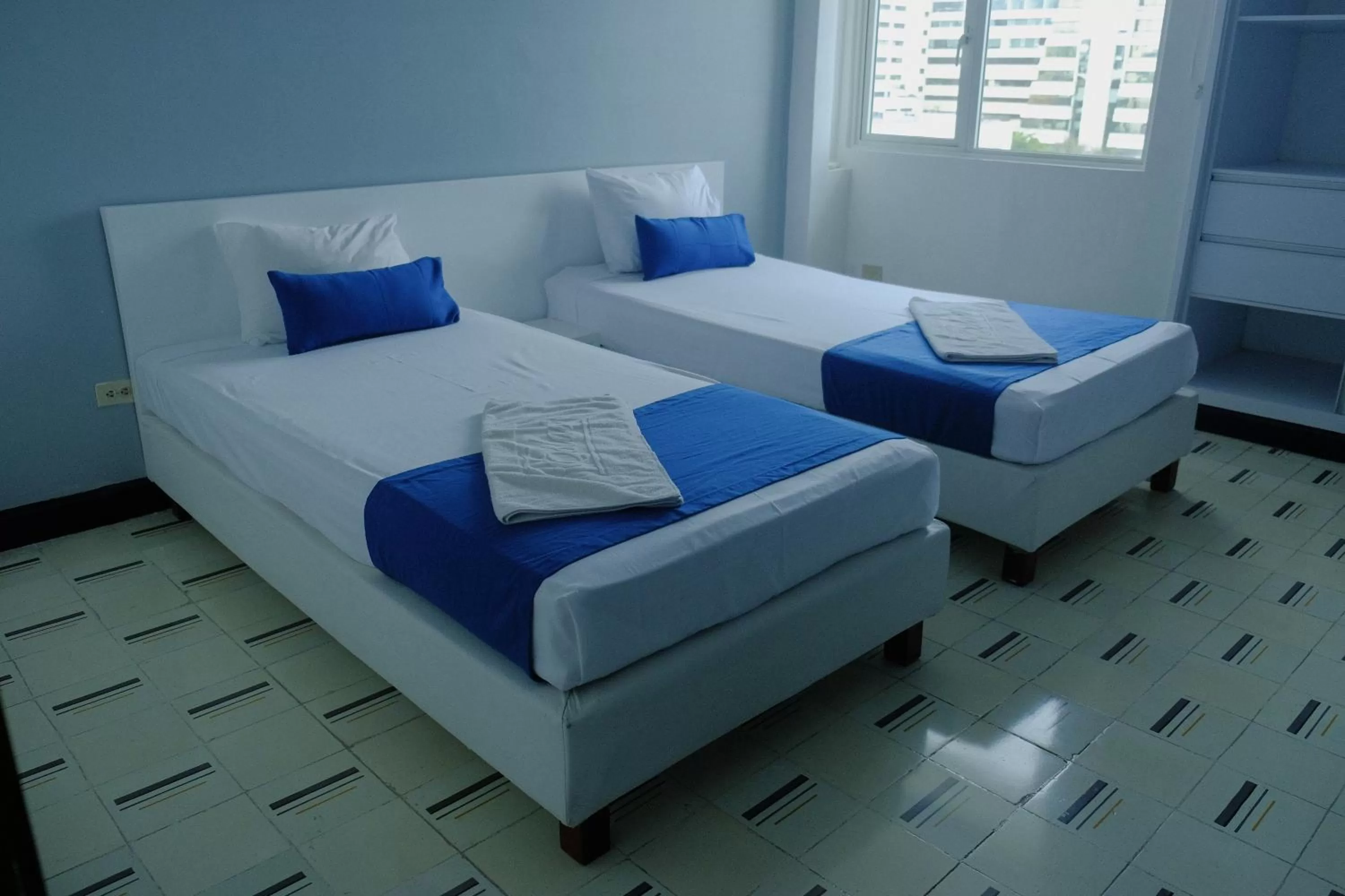 Bed in Eslait Hotel & Apartamentos