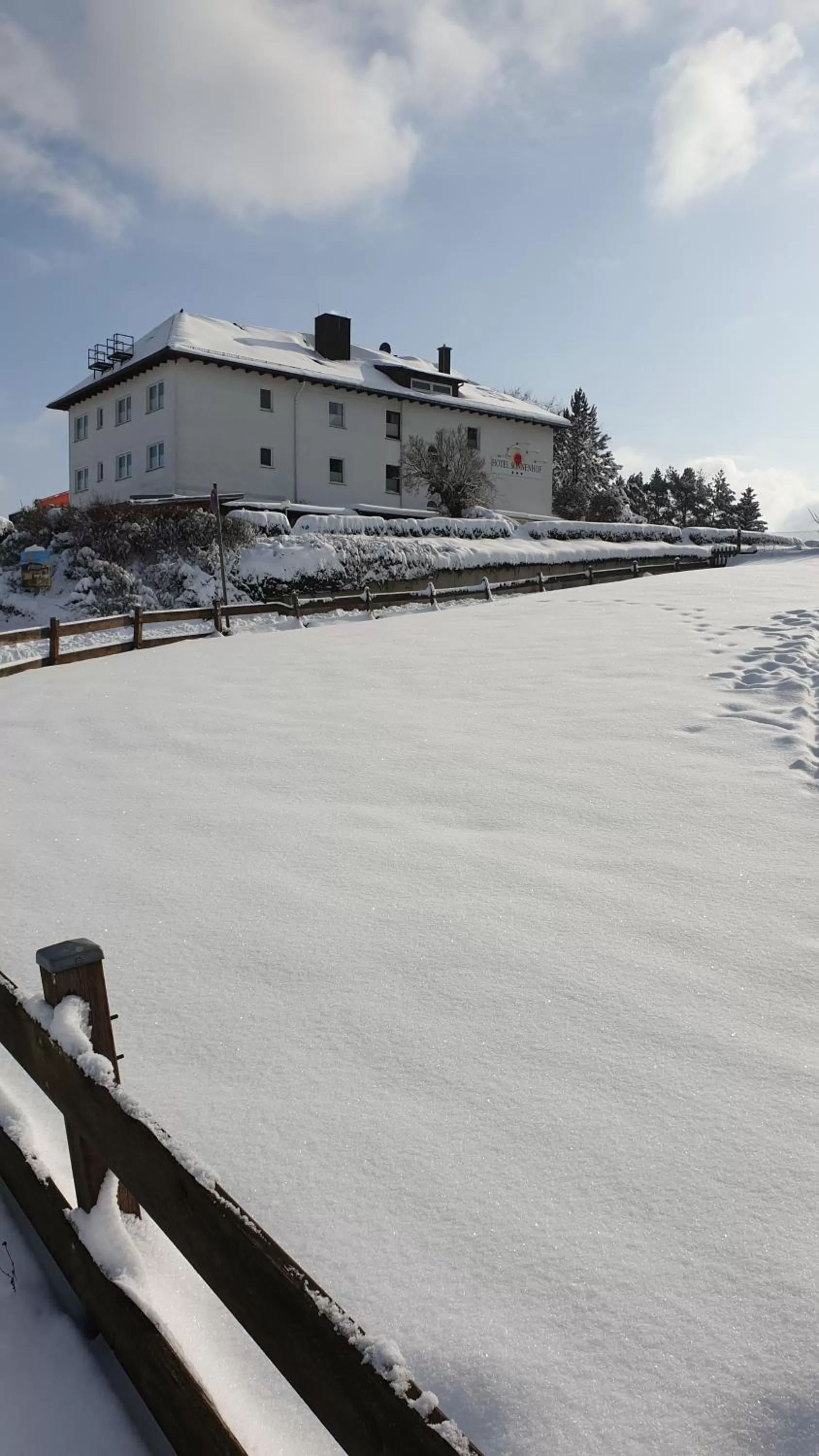 Property building, Winter in Sonnenhof