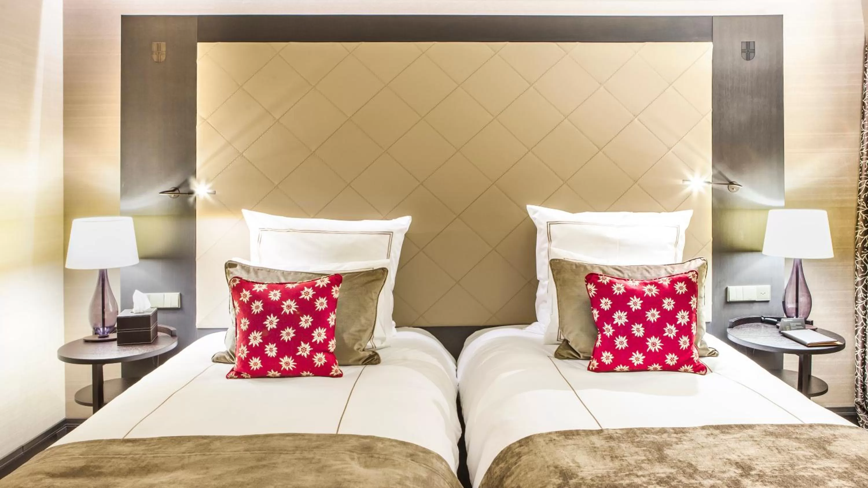 Photo of the whole room, Bed in AlpenGold Hotel Davos