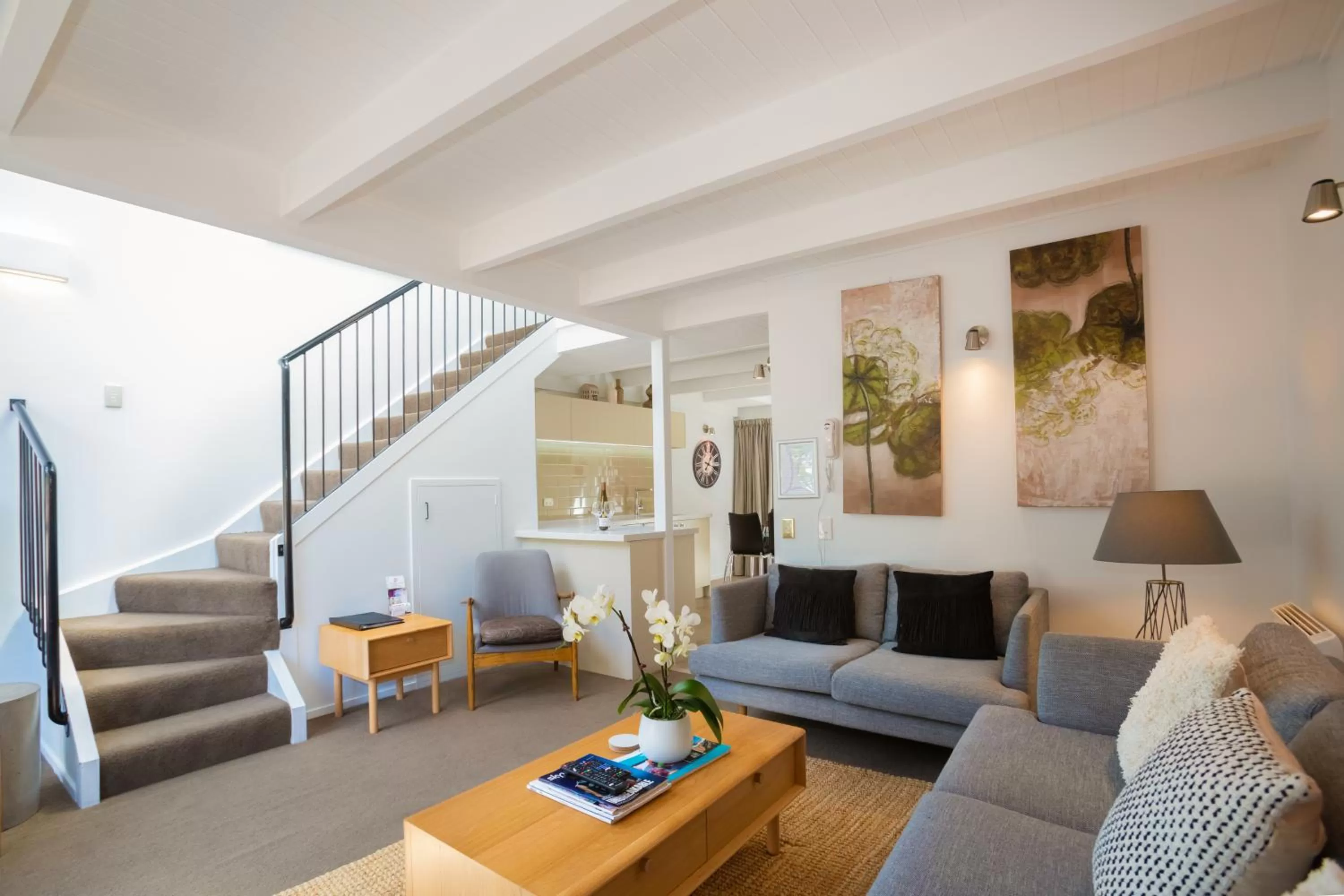 Living room in Cranbury Court Apartments