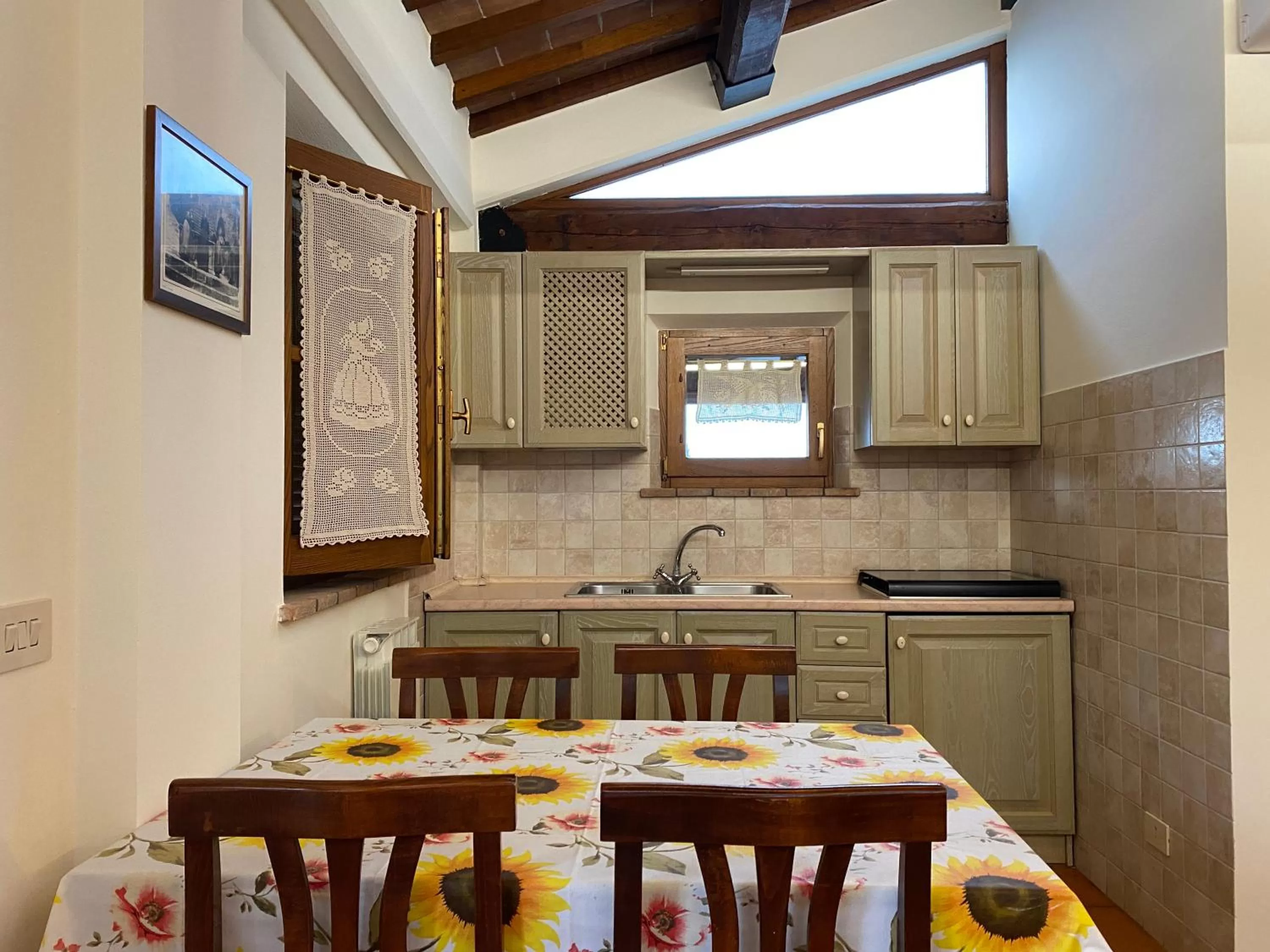 Kitchen or kitchenette in Agriturismo Tenuta Badia