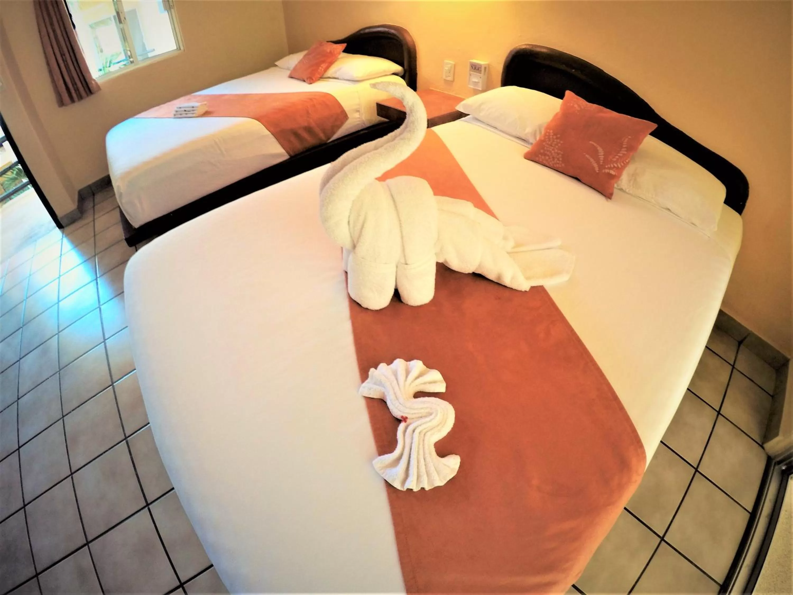 Bed in Hotel LunaSol