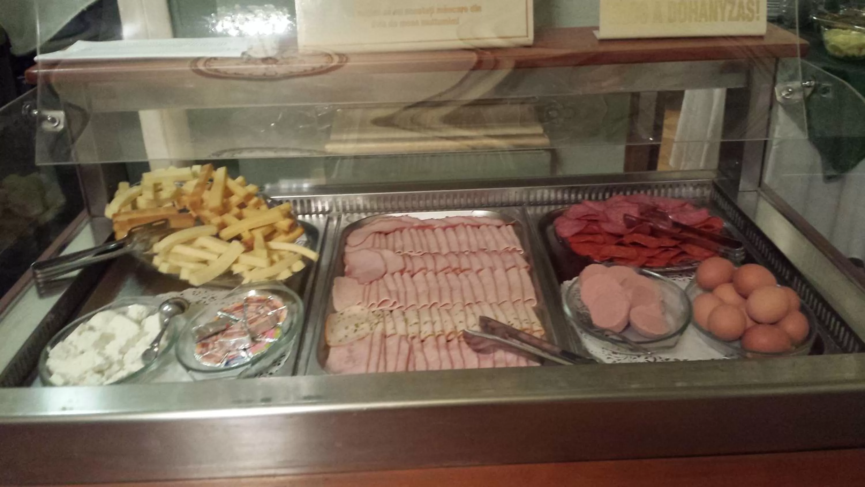 Food close-up in Tisza Hotel