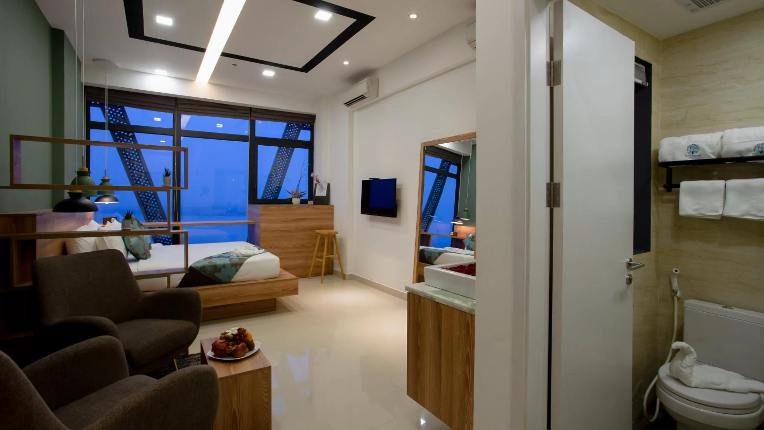 Bedroom in The Snowbell Hotel & Spa at The Bridge