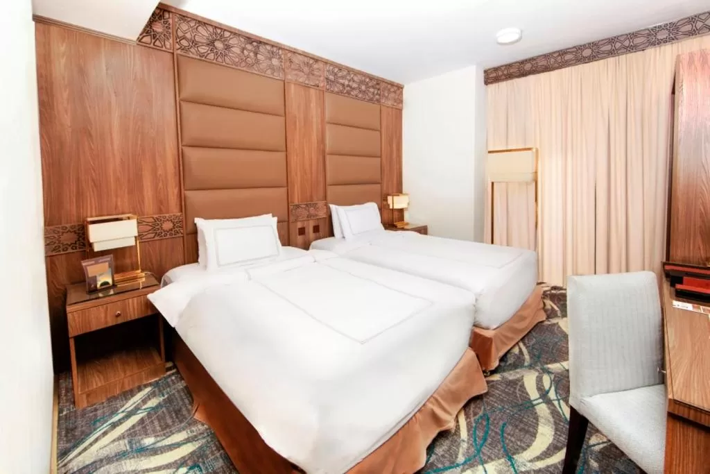 Bed in Dallah Taibah Hotel