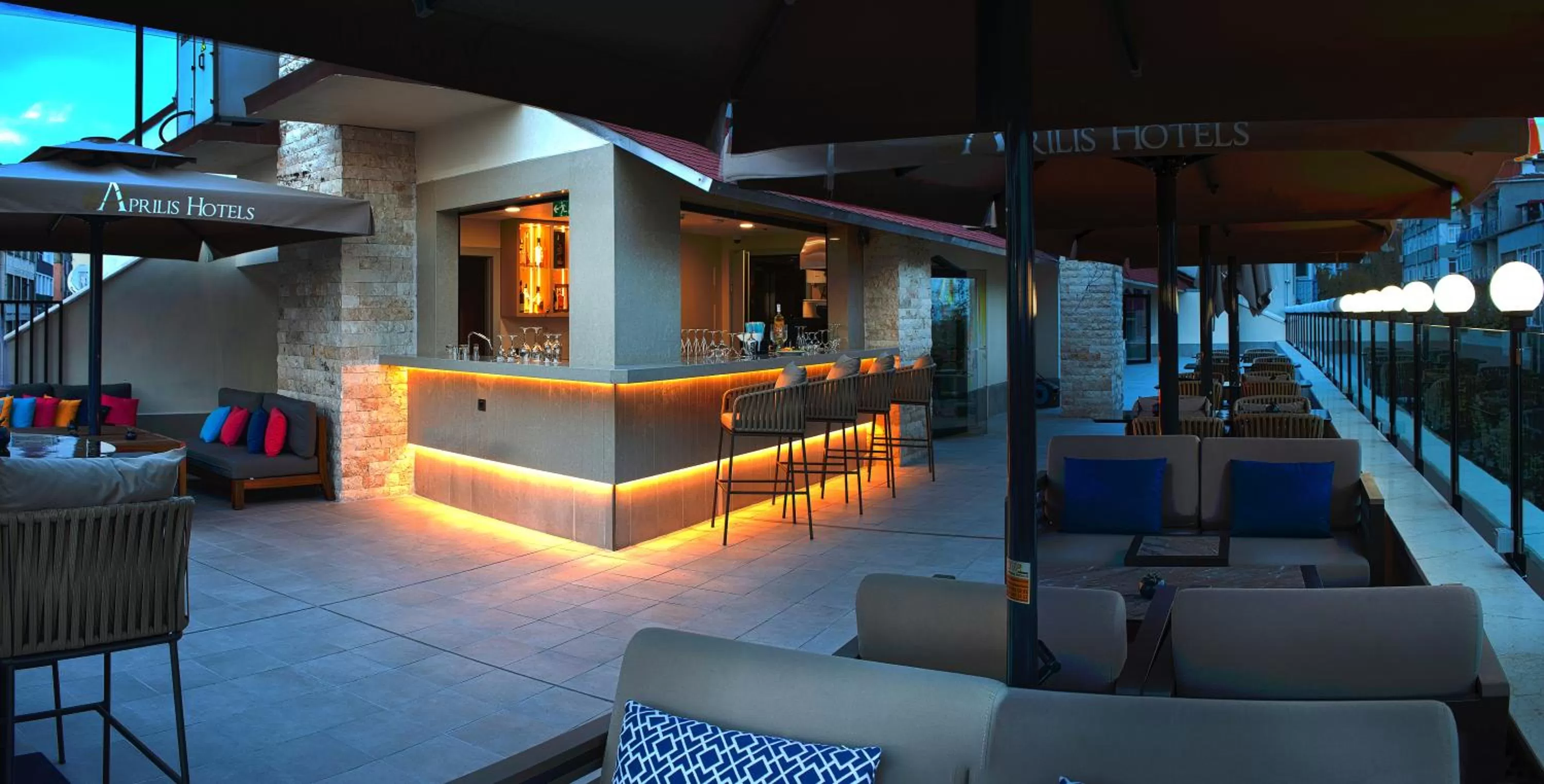 Balcony/Terrace in Aprilis Deluxe Hotel