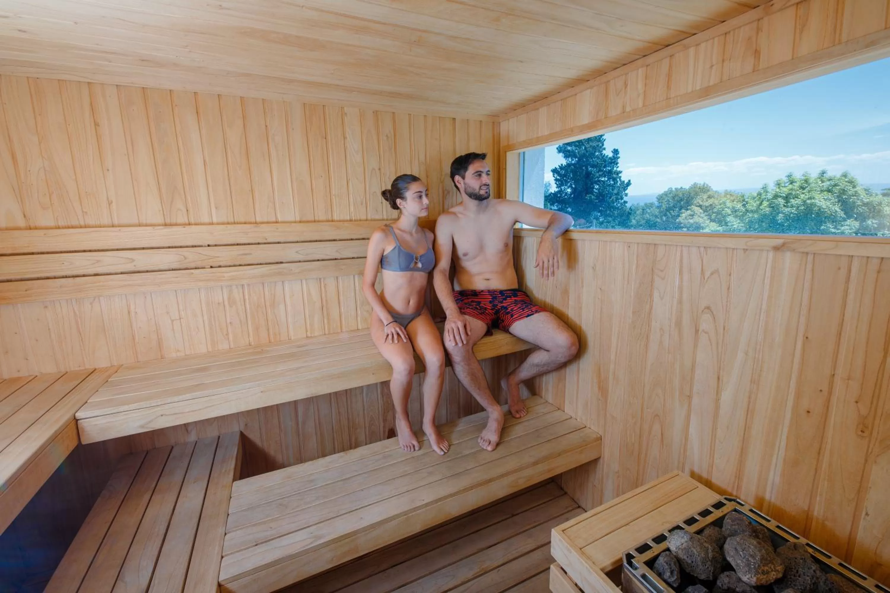 Sauna in Pinares Panorama Suites, Spa & Convention Center