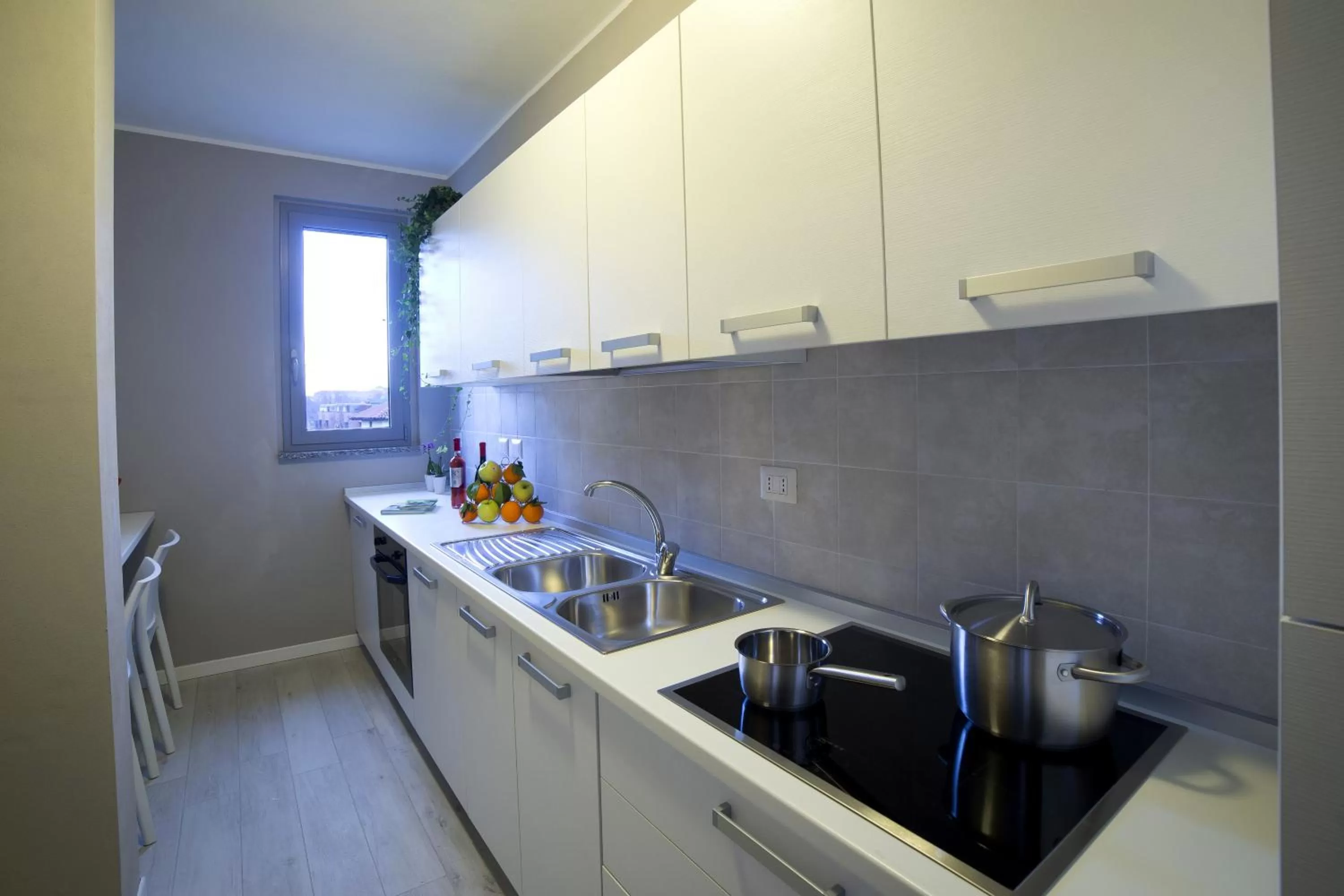 Kitchen or kitchenette in Aurum Aparthotels Pianell 10