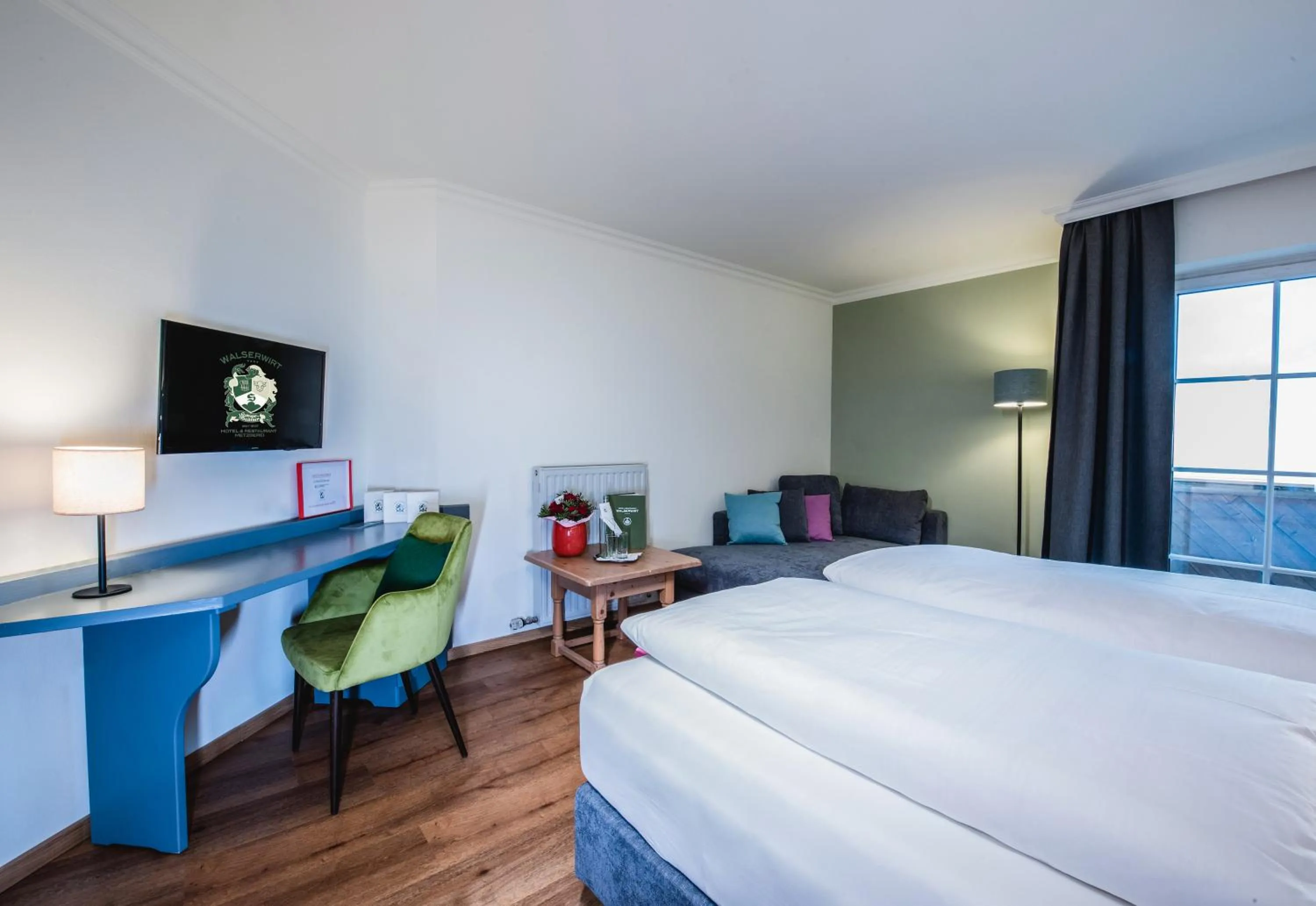 Bed in Hotel Walserwirt