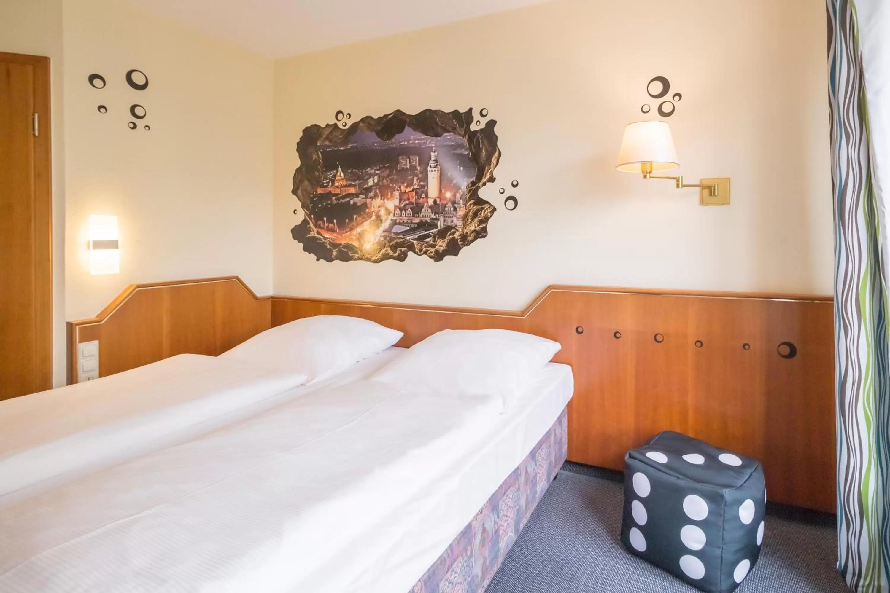 Bed in Hotel Markgraf Leipzig