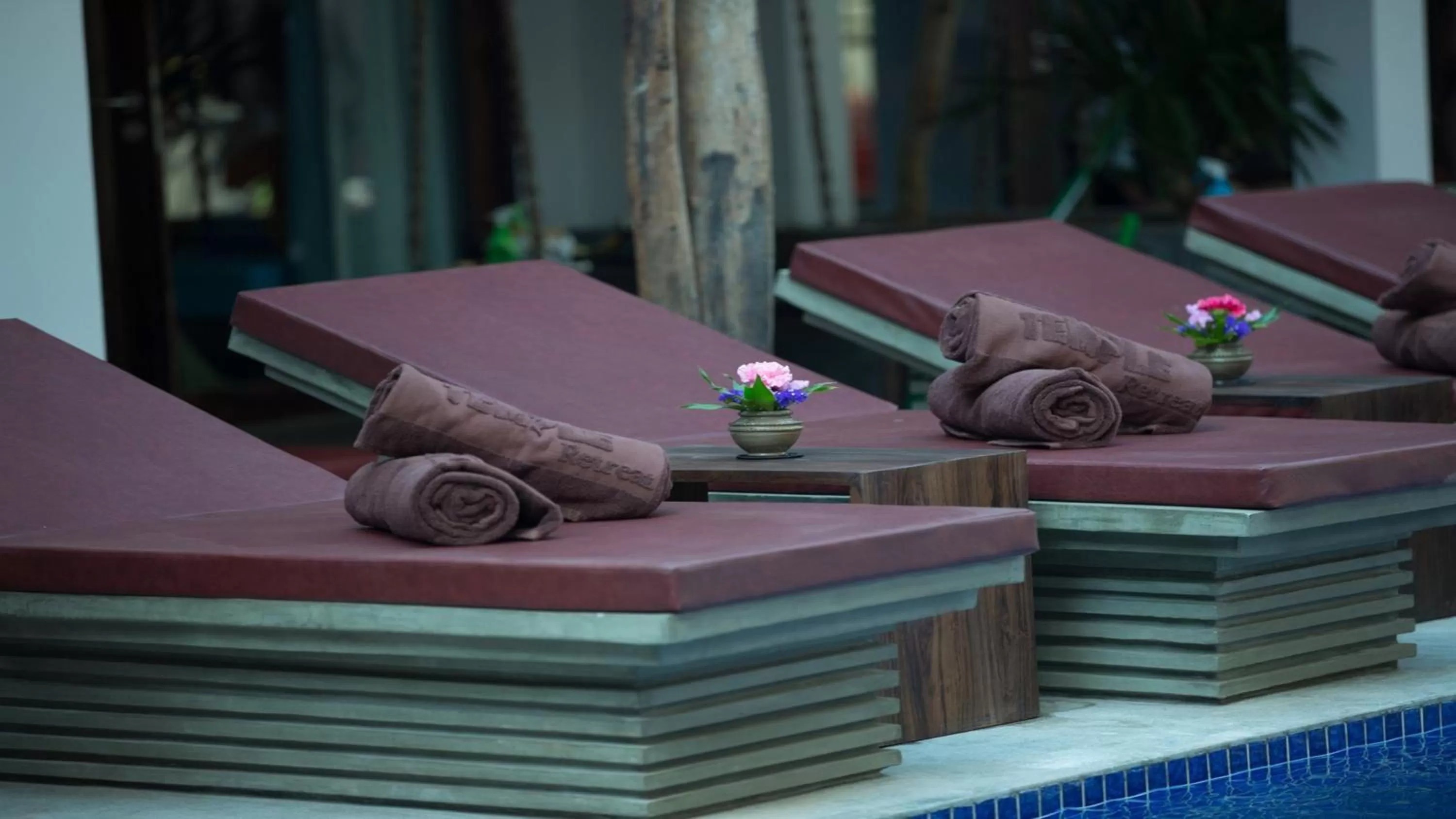 Pool view in Golden Temple Retreat