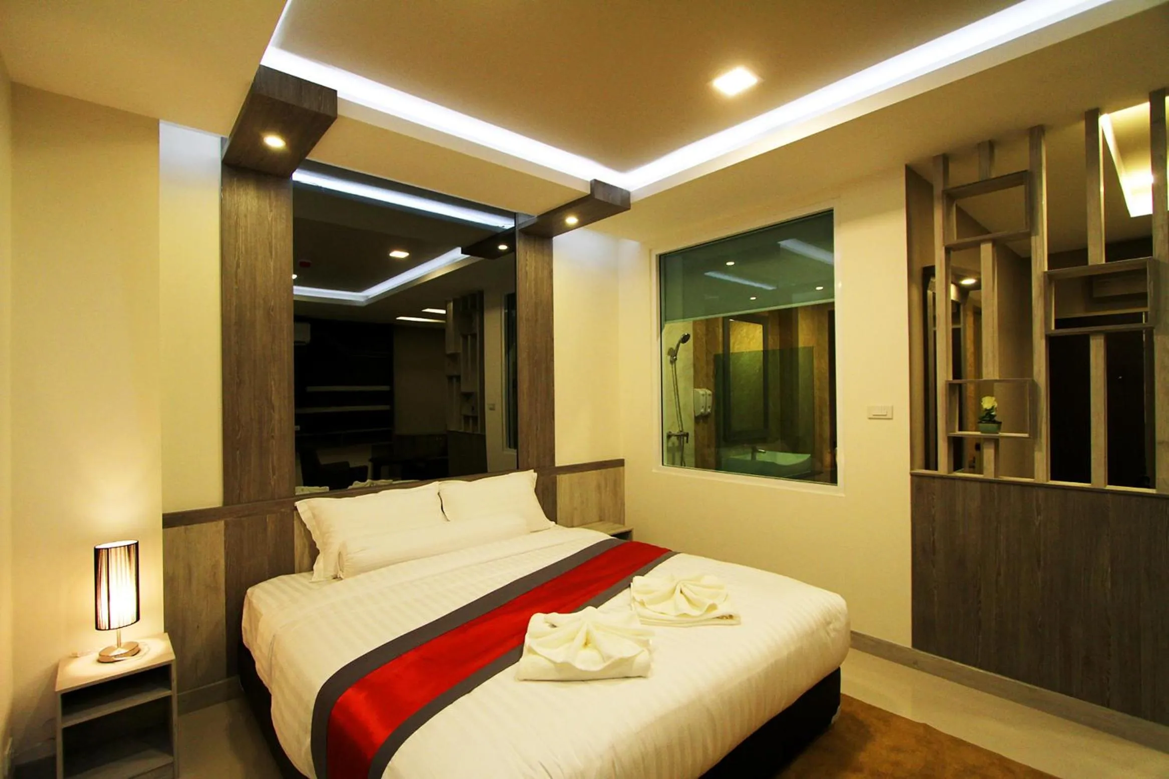 Bed in The Contrast i Hotel