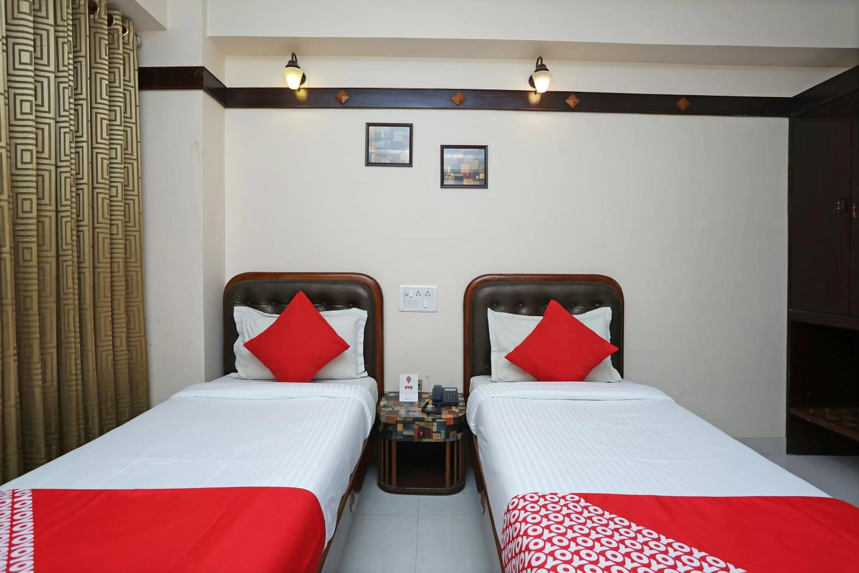 Bed in Hotel Amrit Regency