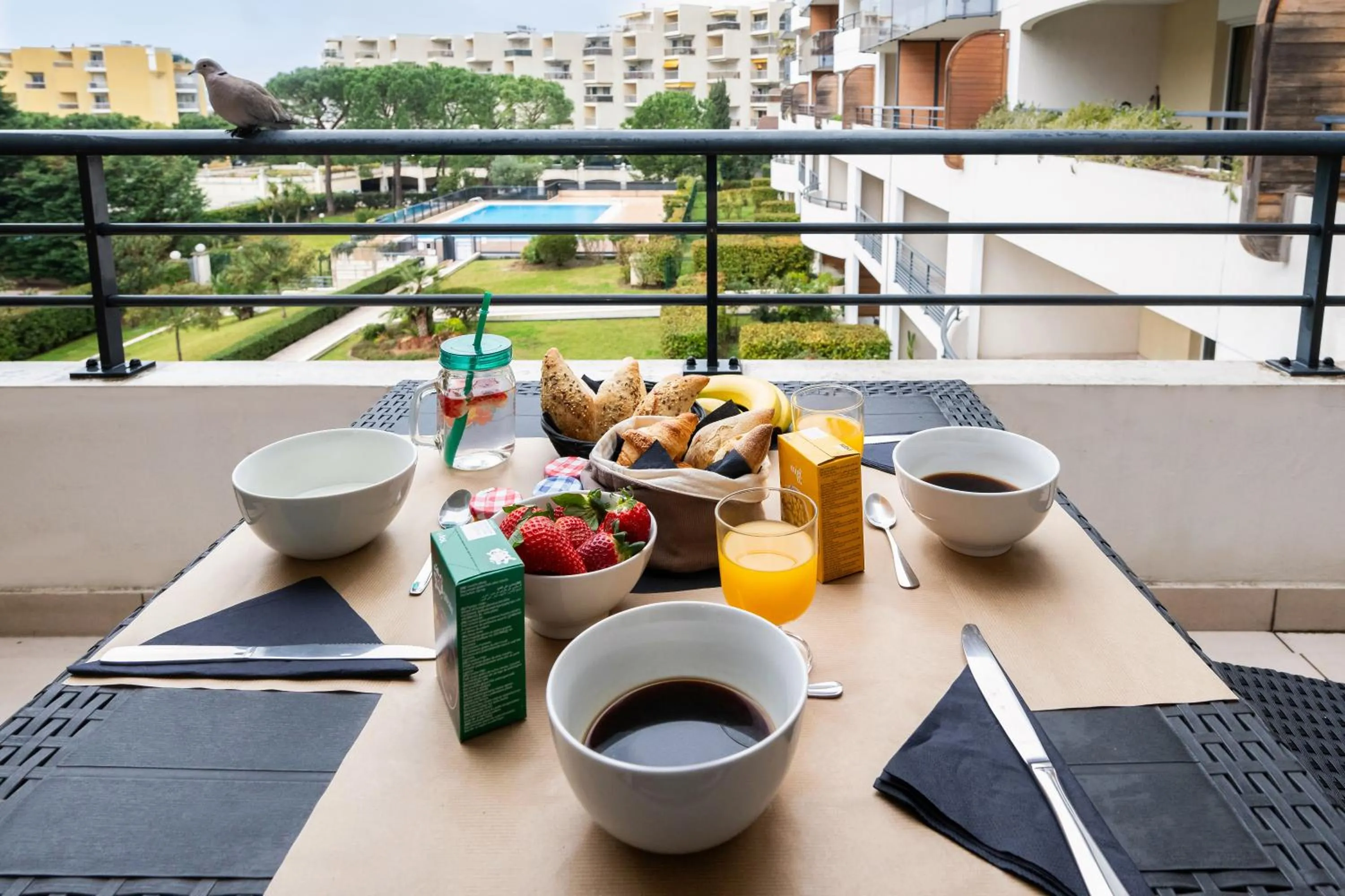 Balcony/Terrace in Nemea Appart Hotel Le Lido Cagnes sur Mer