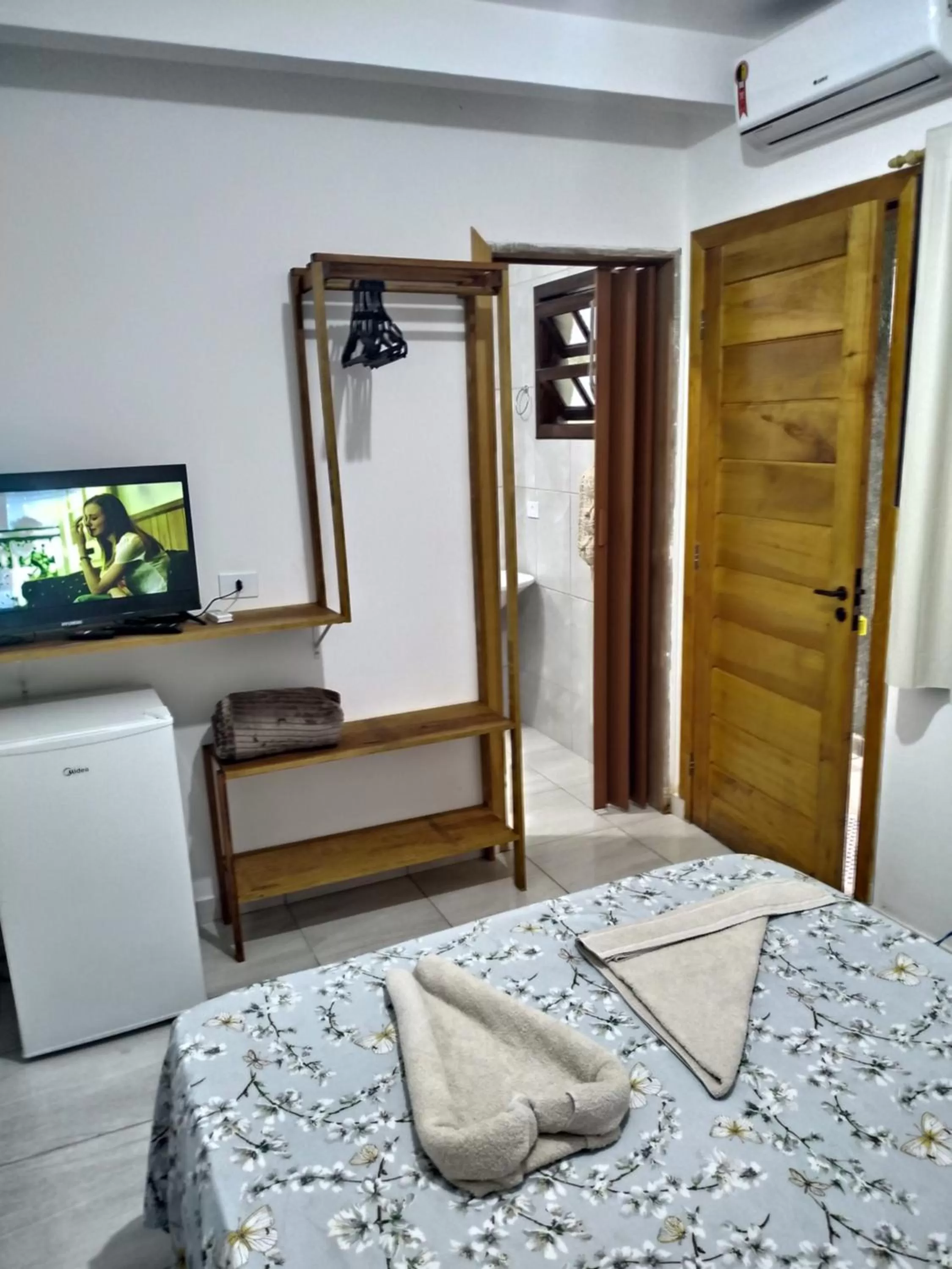 Bed in Pousada Na Praia Ubatuba