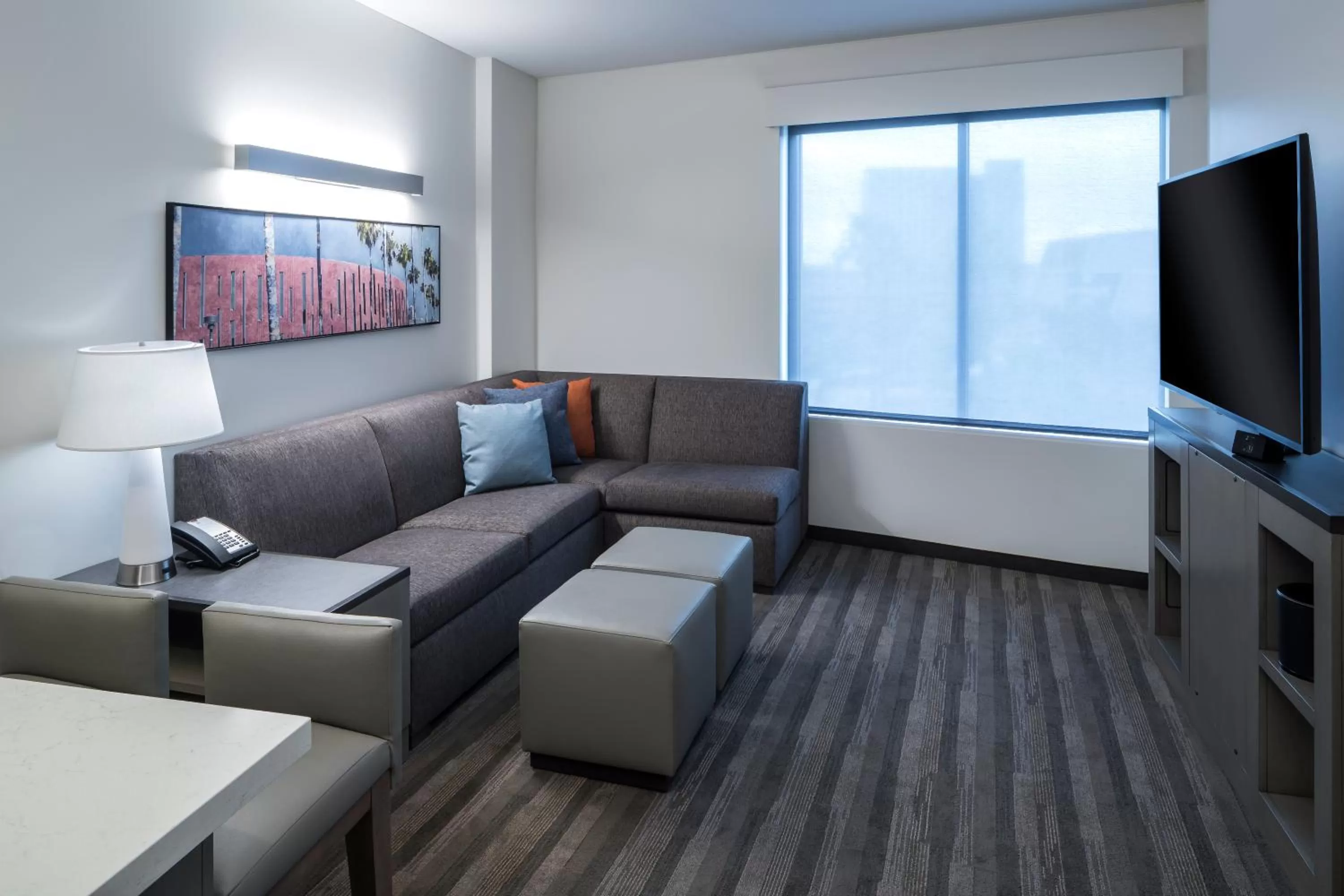 Living room in Hyatt House Tempe Phoenix University