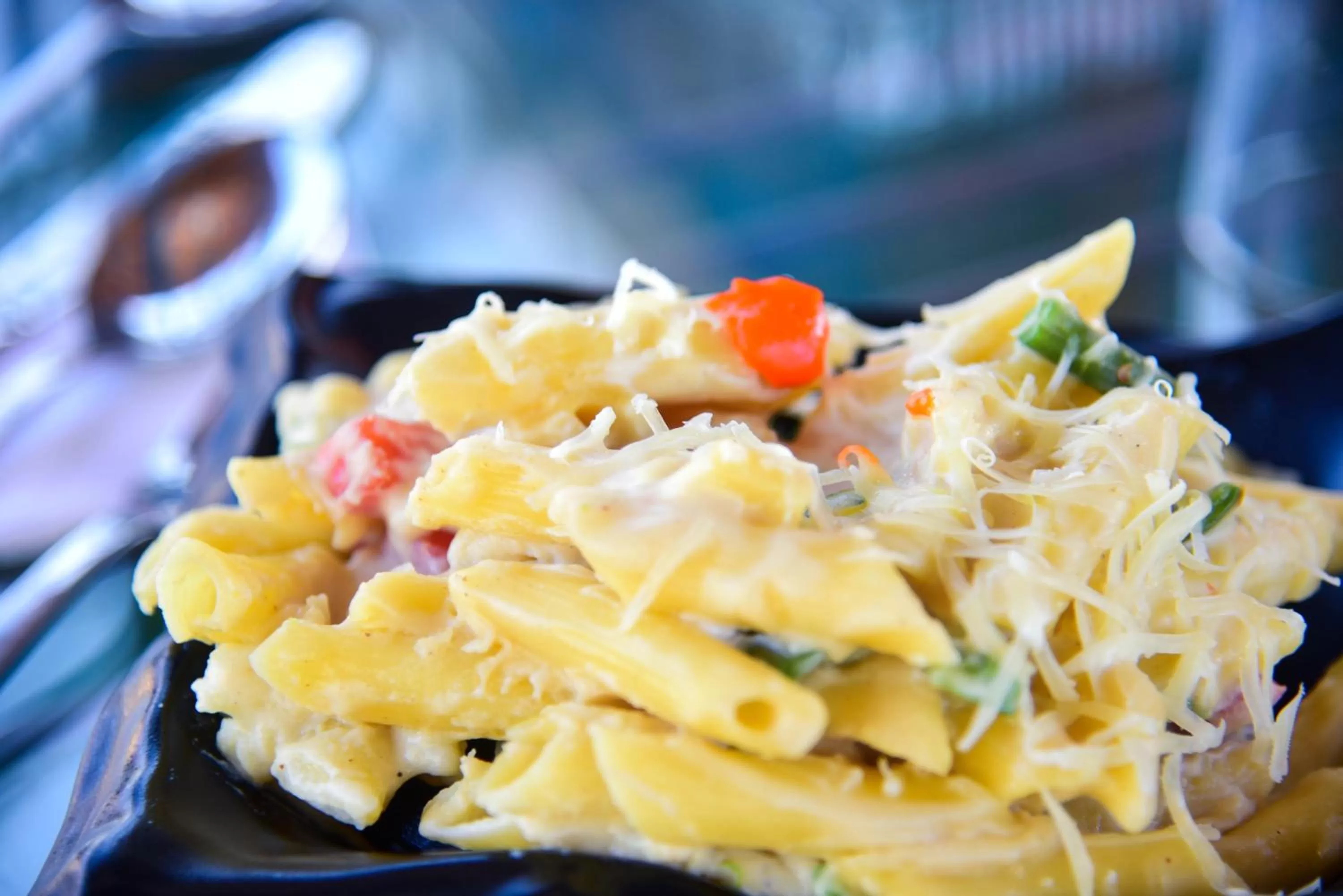 Food close-up in Hotel Casa by the lake