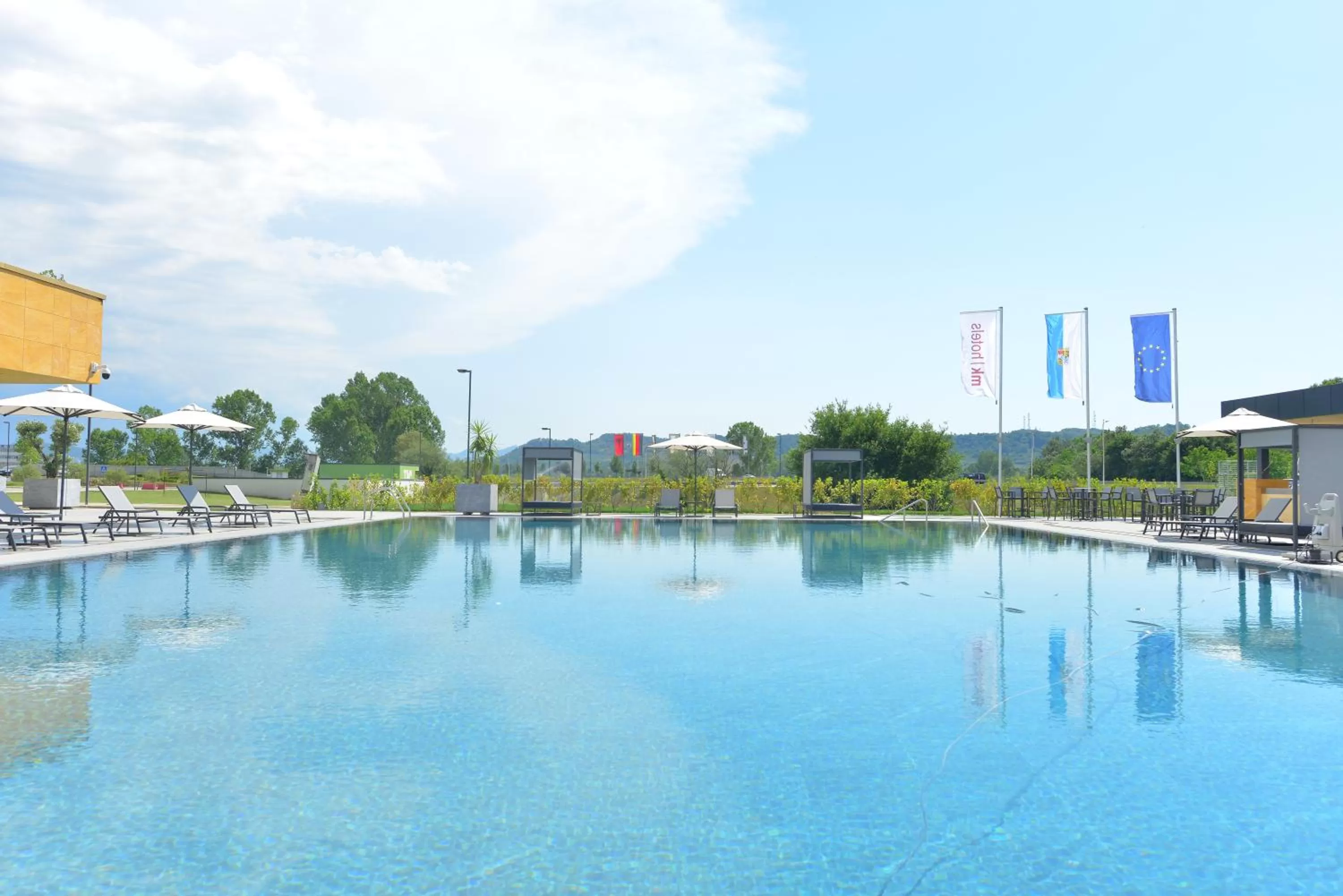 Swimming pool in mk hotel tirana