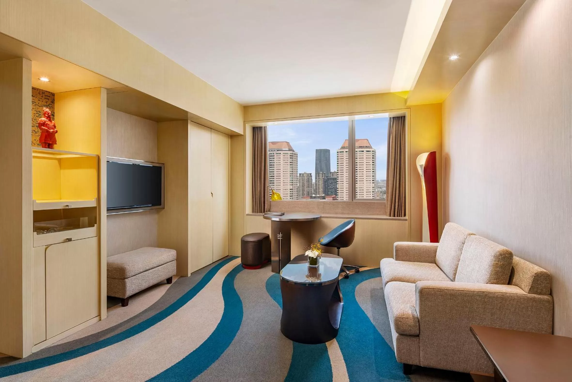 Seating area in Radisson Collection Hyland Shanghai