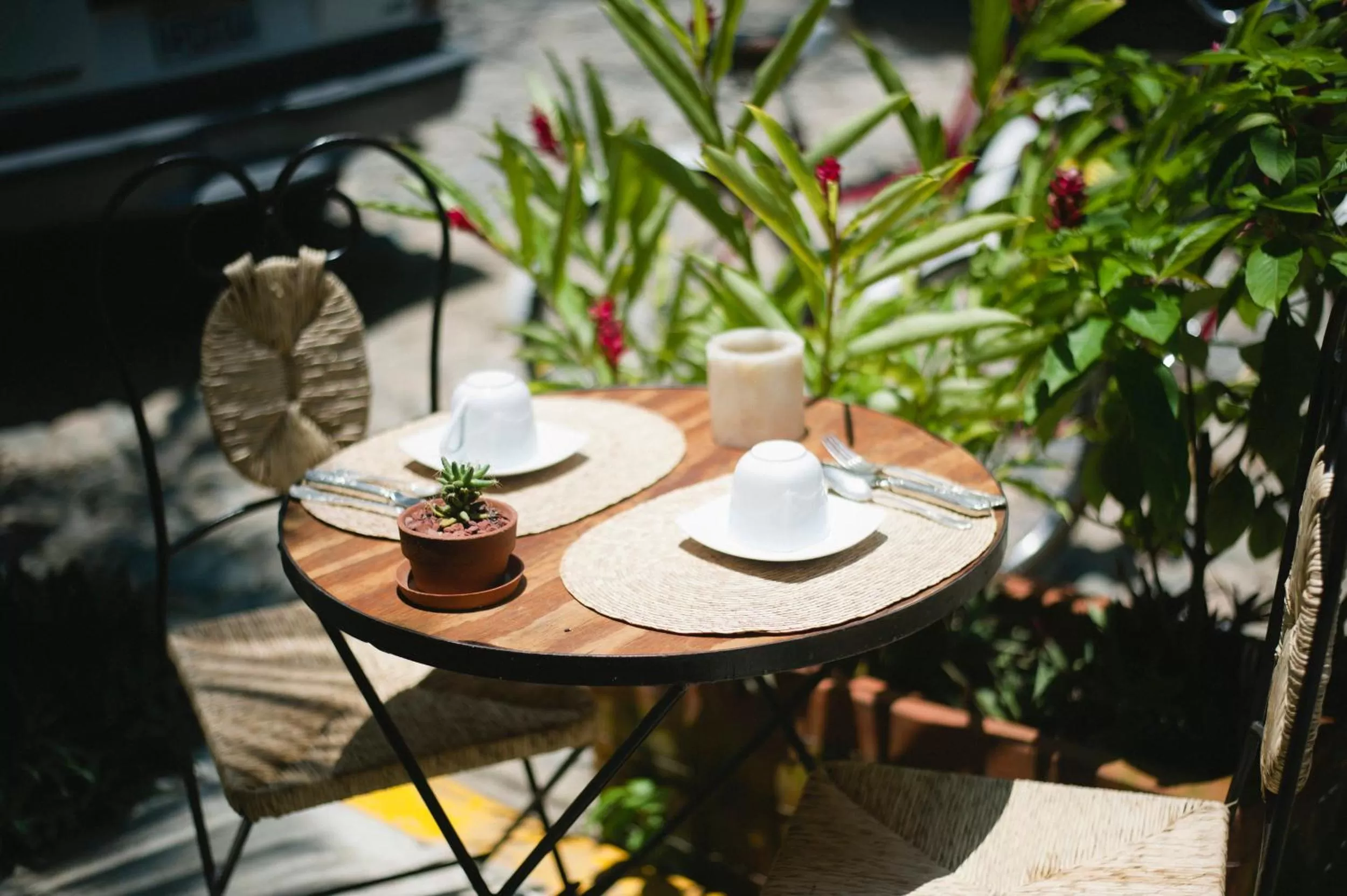 Patio in Hotel Cielo Rojo