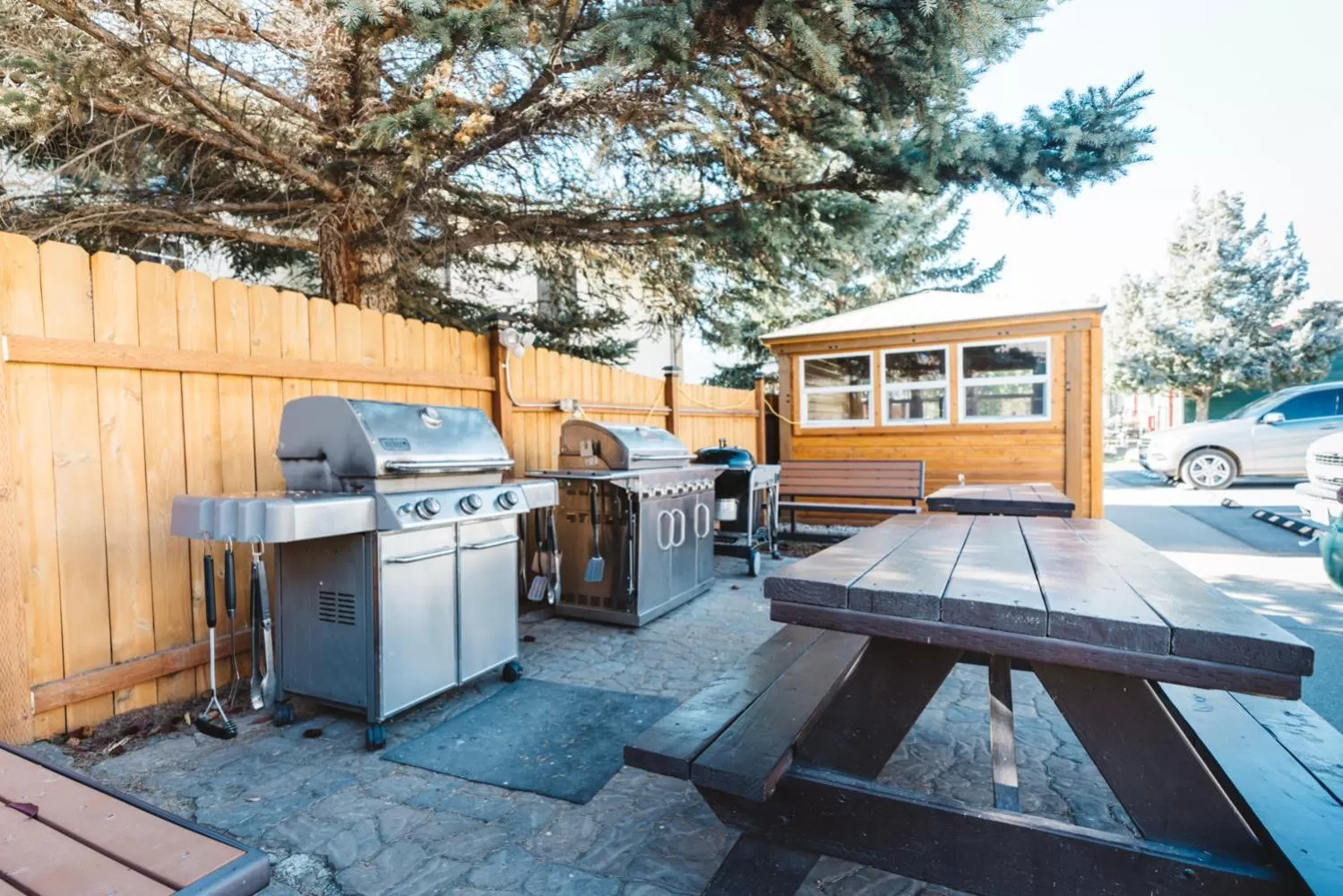 Patio in Yellowstone Gateway Inn